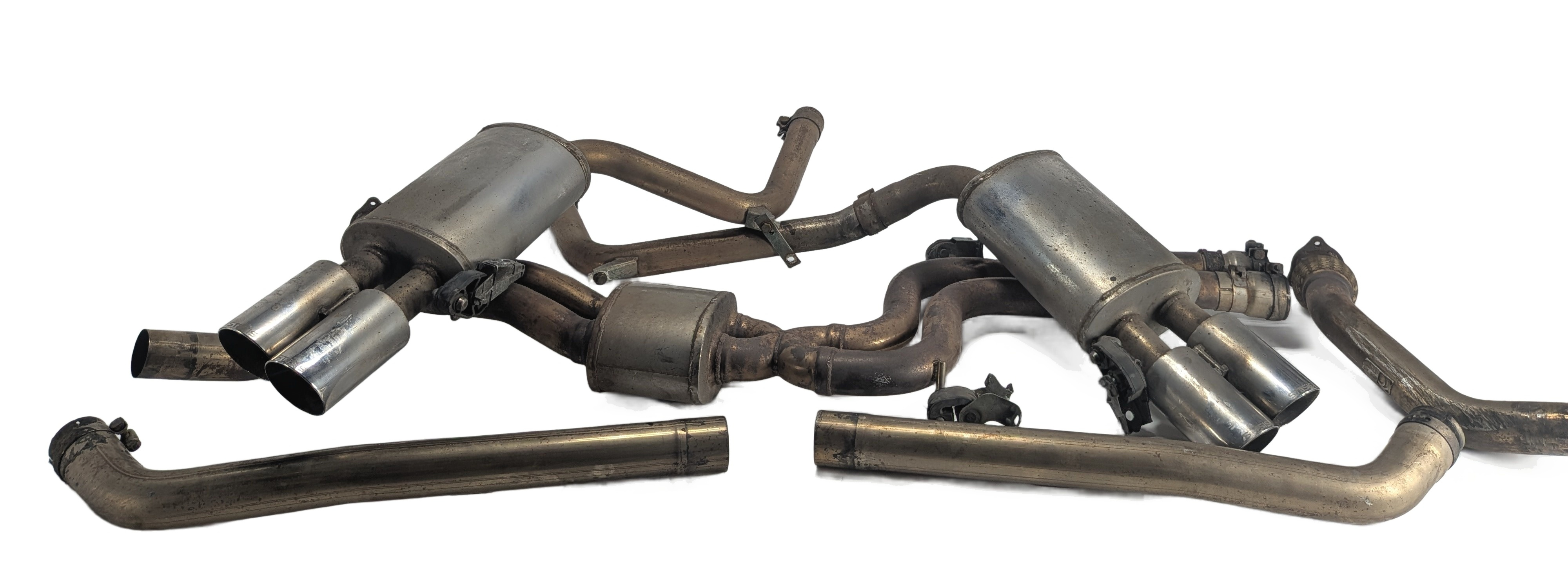 2011 AUDI S4 (B8 8K) 3.0L CAT-BACK CATBACK EXHAUST SYSTEM MUFFLER — exact item pictured
