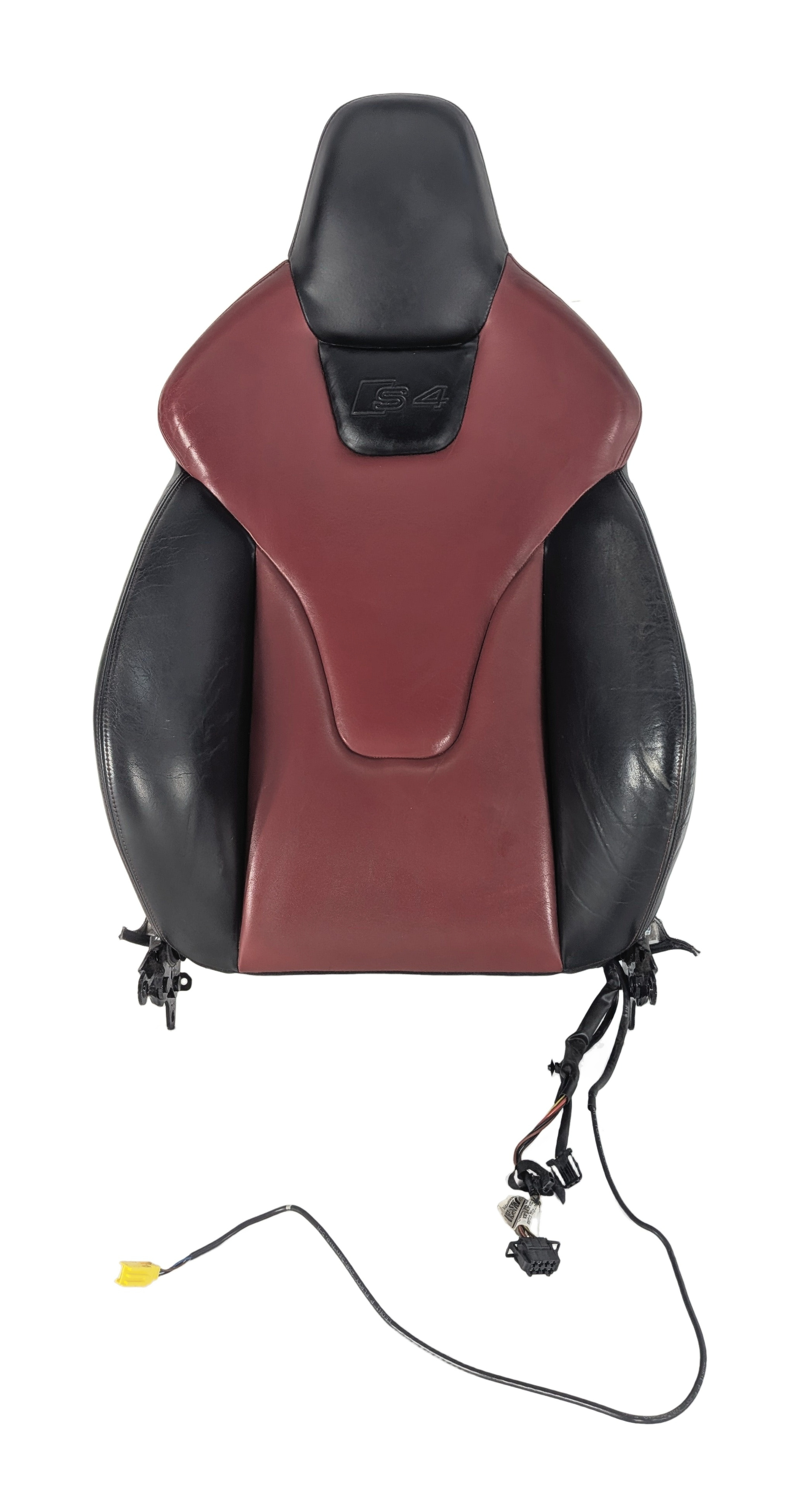 2011 AUDI S4 (B8 8K) FRONT LEFT DRIVER UPPER SEAT BACK CUSHION HEATED (Red) — exact item pictured