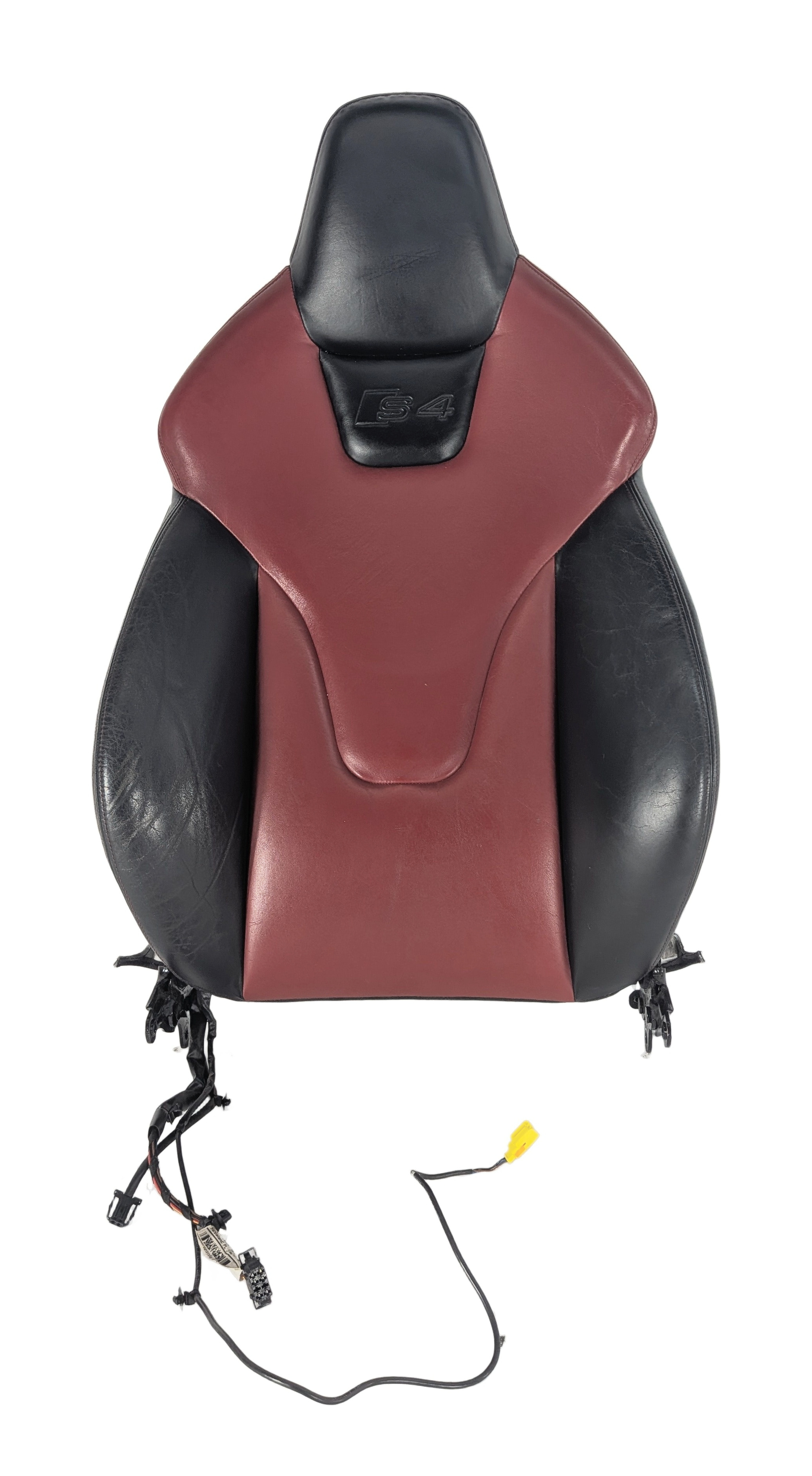 2011 AUDI S4 (B8 8K) FRONT RIGHT PASSENGER UPPER SEAT BACK CUSHION HEATED (Red) — exact item pictured