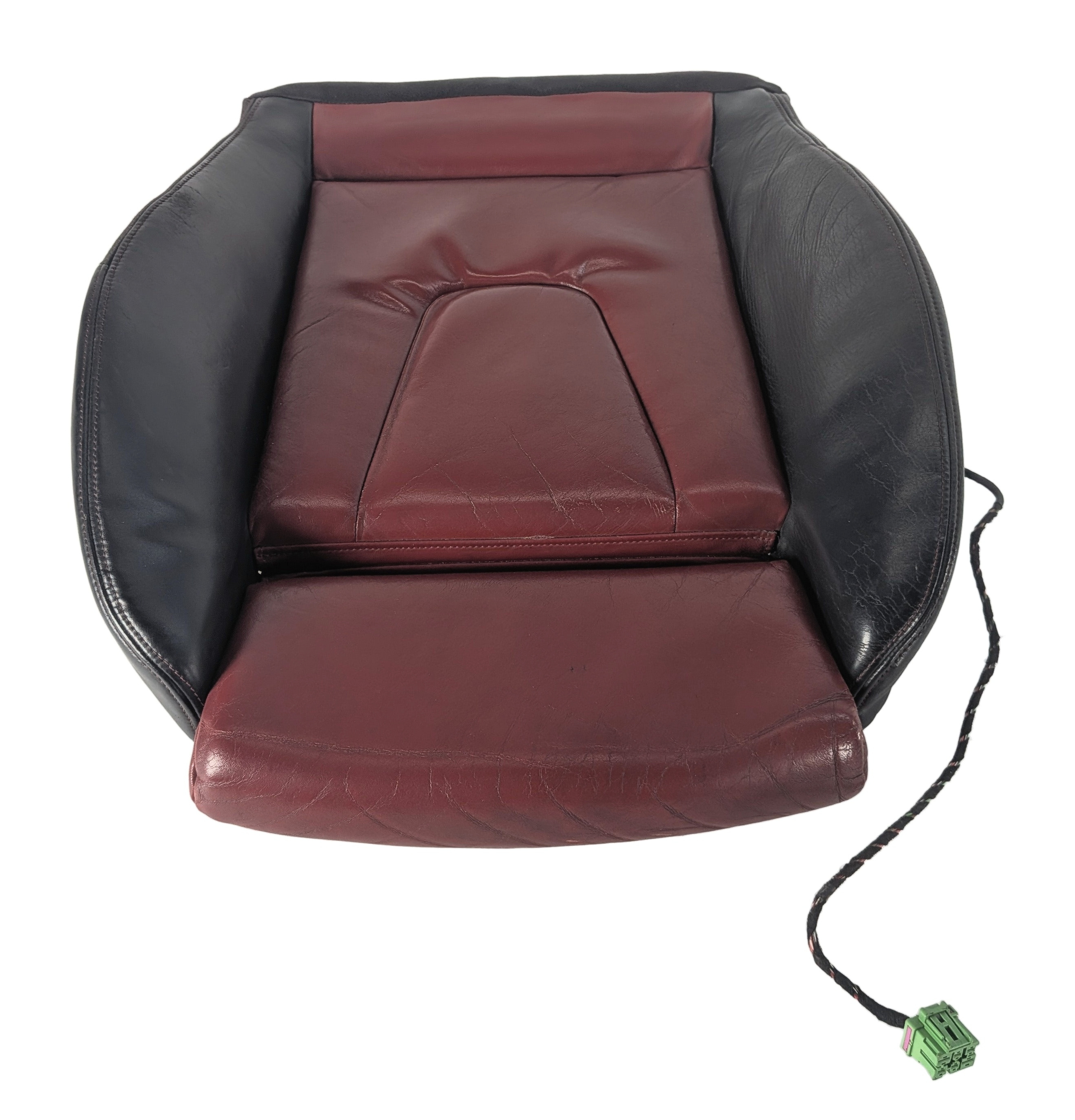 2011 AUDI S4 (B8 8K) FRONT LEFT DRIVER SEAT BOTTOM CUSHION HEATED (Red) — exact item pictured