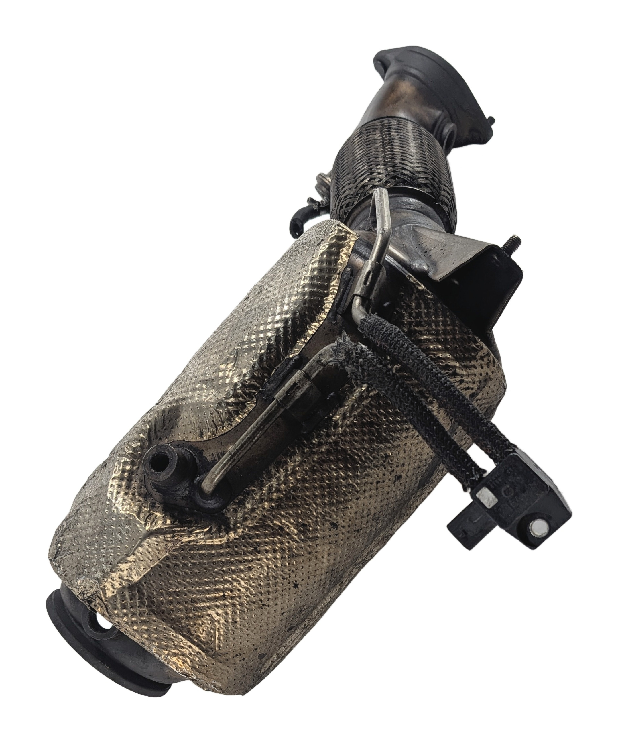 2016 BMW 535D F10 3.0L N57 DIESEL PARTICULATE FILTER DPF w/FLEX PIPE SENSORS — exact item pictured