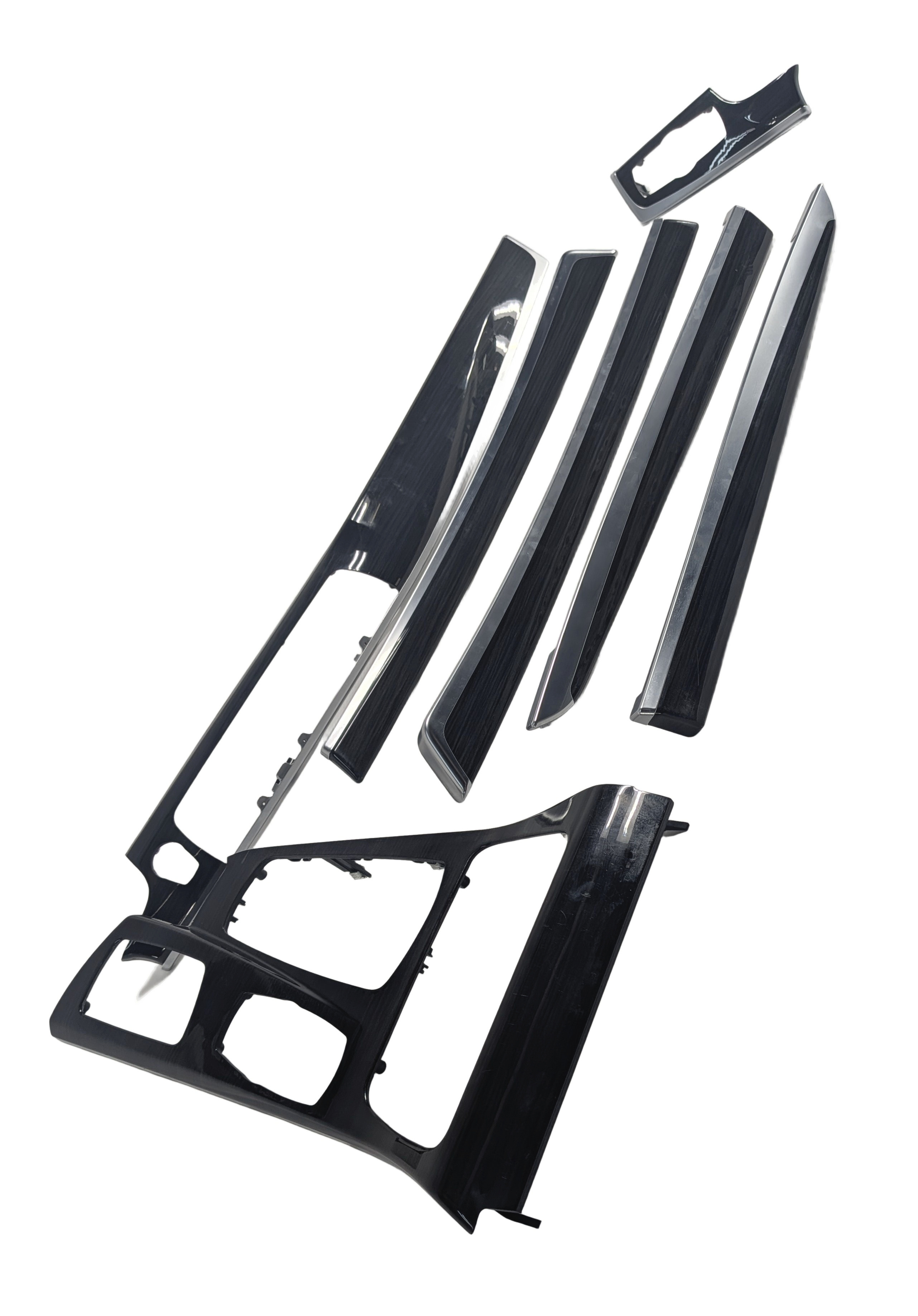 2016 BMW 535D F10 INTERIOR DASH CENTER CONSOLE DOOR TRIM SET (Fineline) — exact item pictured