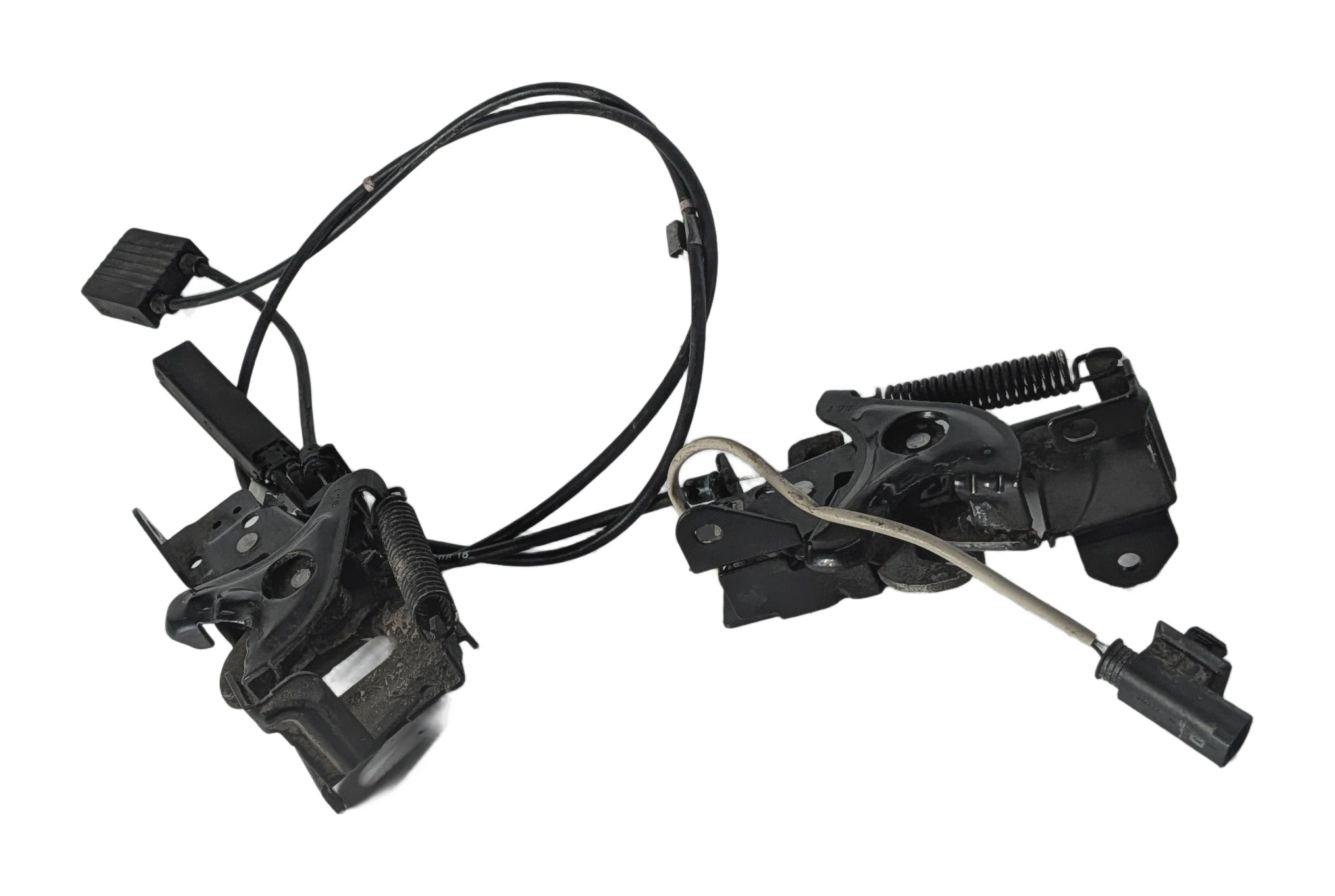 2016 BMW X1 (F48) FRONT HOOD LID LOCK LATCH w/ RELEASE CABLE SET/2 — exact item pictured