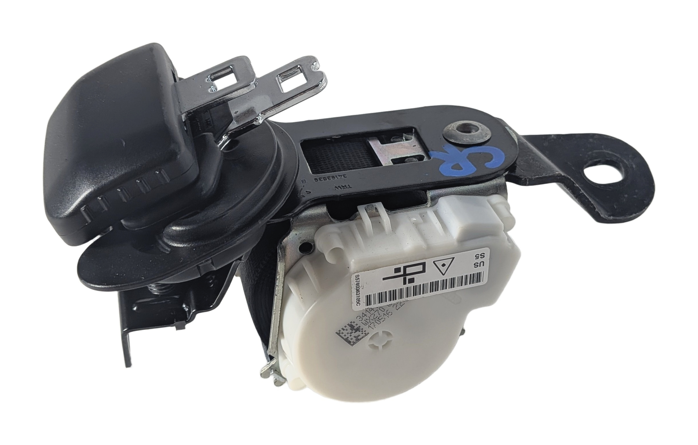 2016 BMW X1 (F48) REAR CENTER SEAT SEATBELT RETRACTOR (Black) — exact item pictured