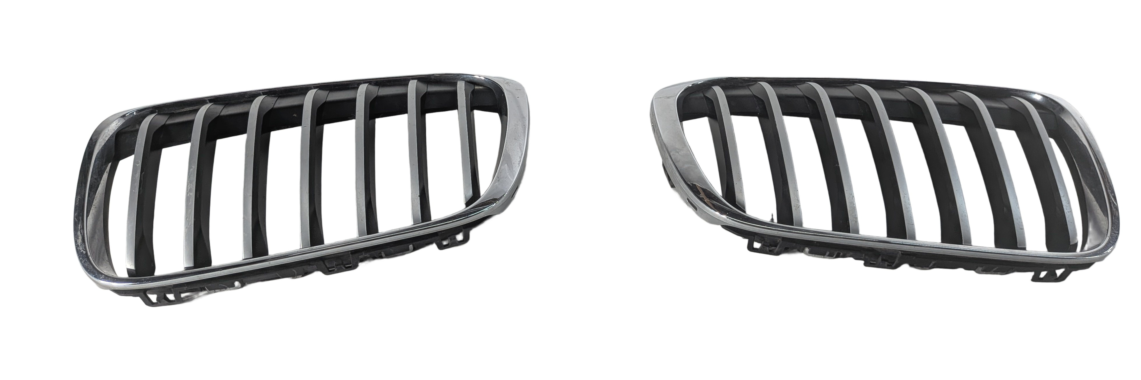 2016-2019 BMW X1 (F48) FRONT LEFT & RIGHT HOOD KIDNEY VENT GRILLE TRIM SET-2 — exact item pictured