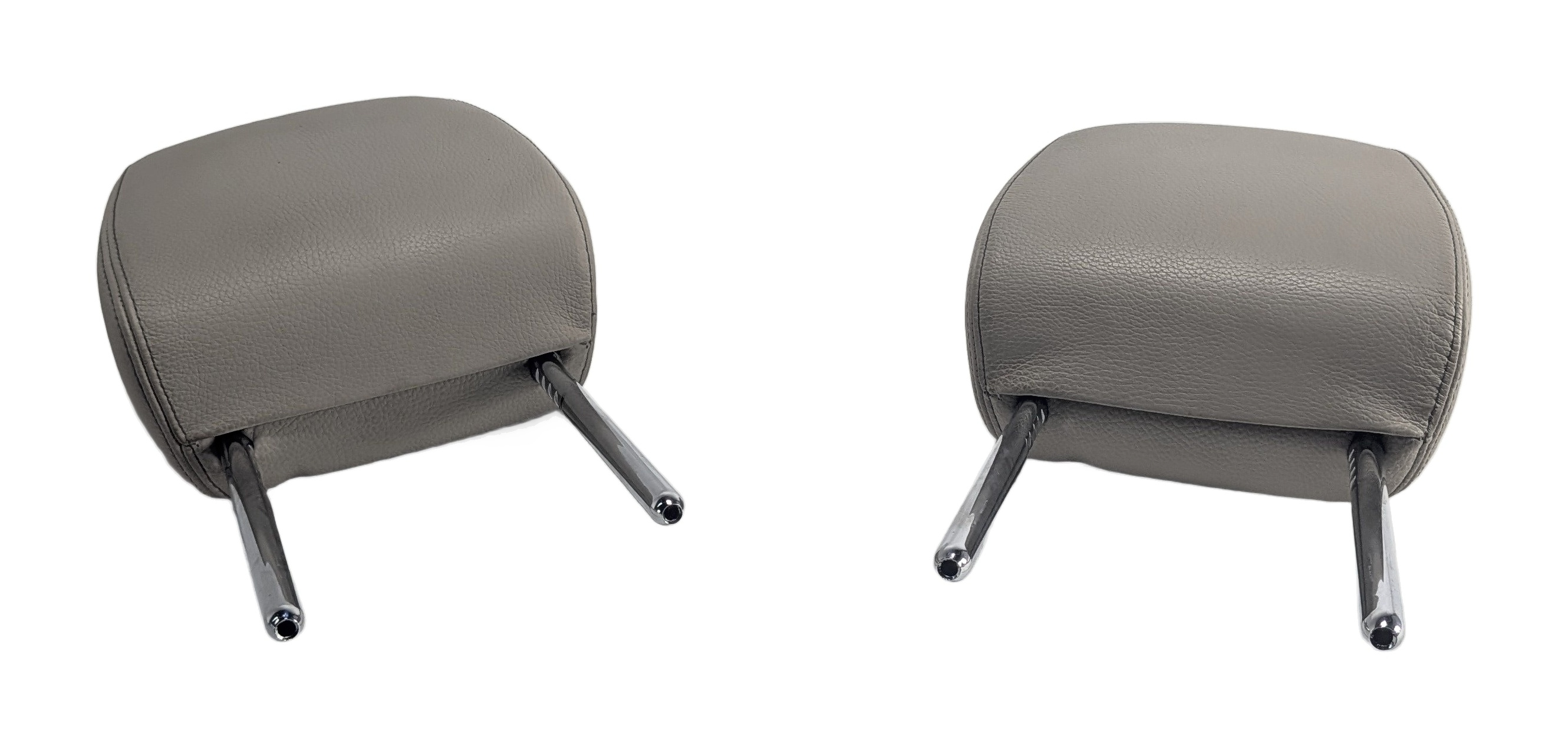 2016-2023 BMW X1 X2 (F48 F39) FRONT LEATHER SEAT HEADREST SET/2 (Oyster) — exact item pictured