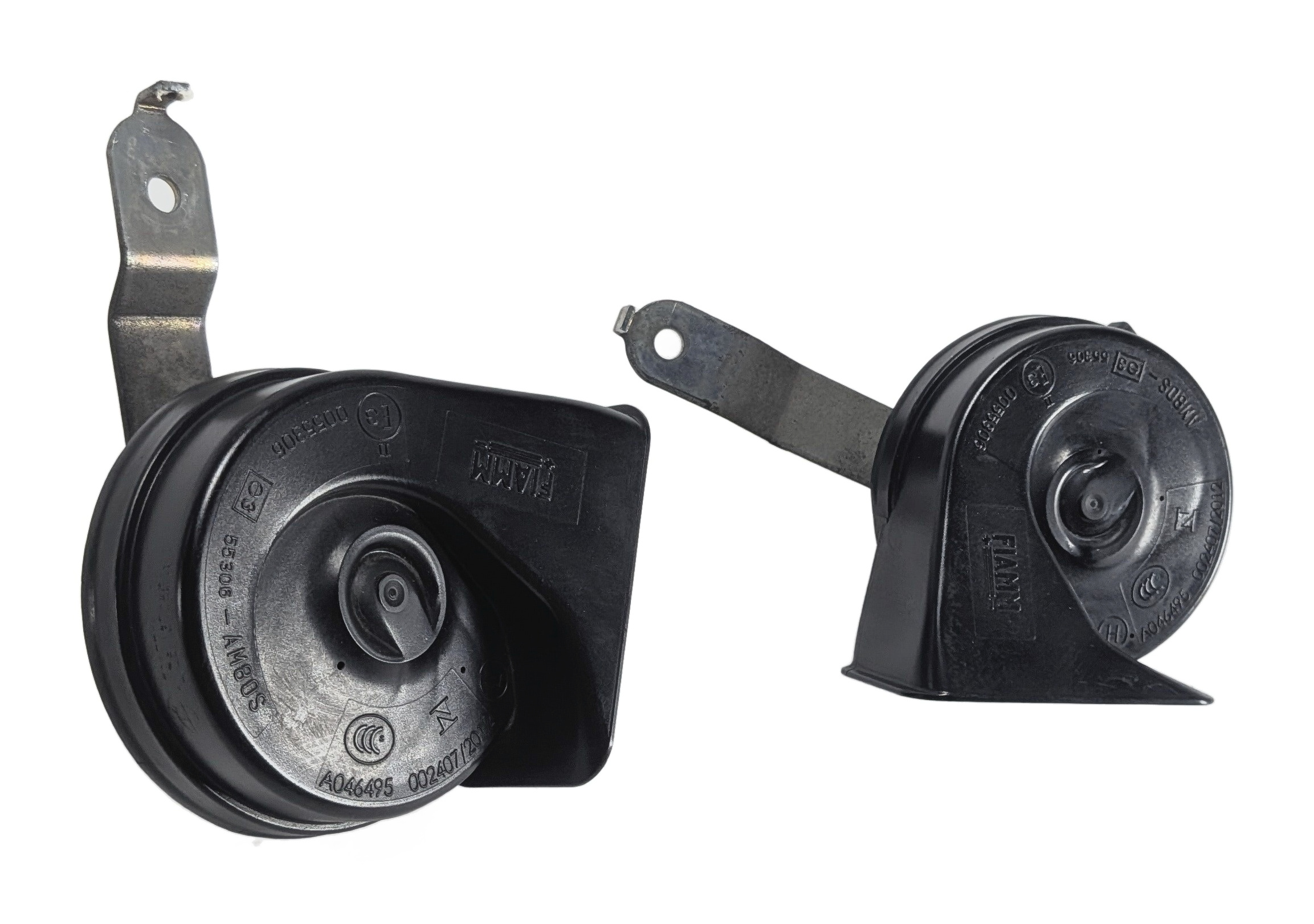 2011-2018 BMW X3 X4 (F25 F26) HIGH & LOW TONE SAFETY HORN SET-2 — exact item pictured