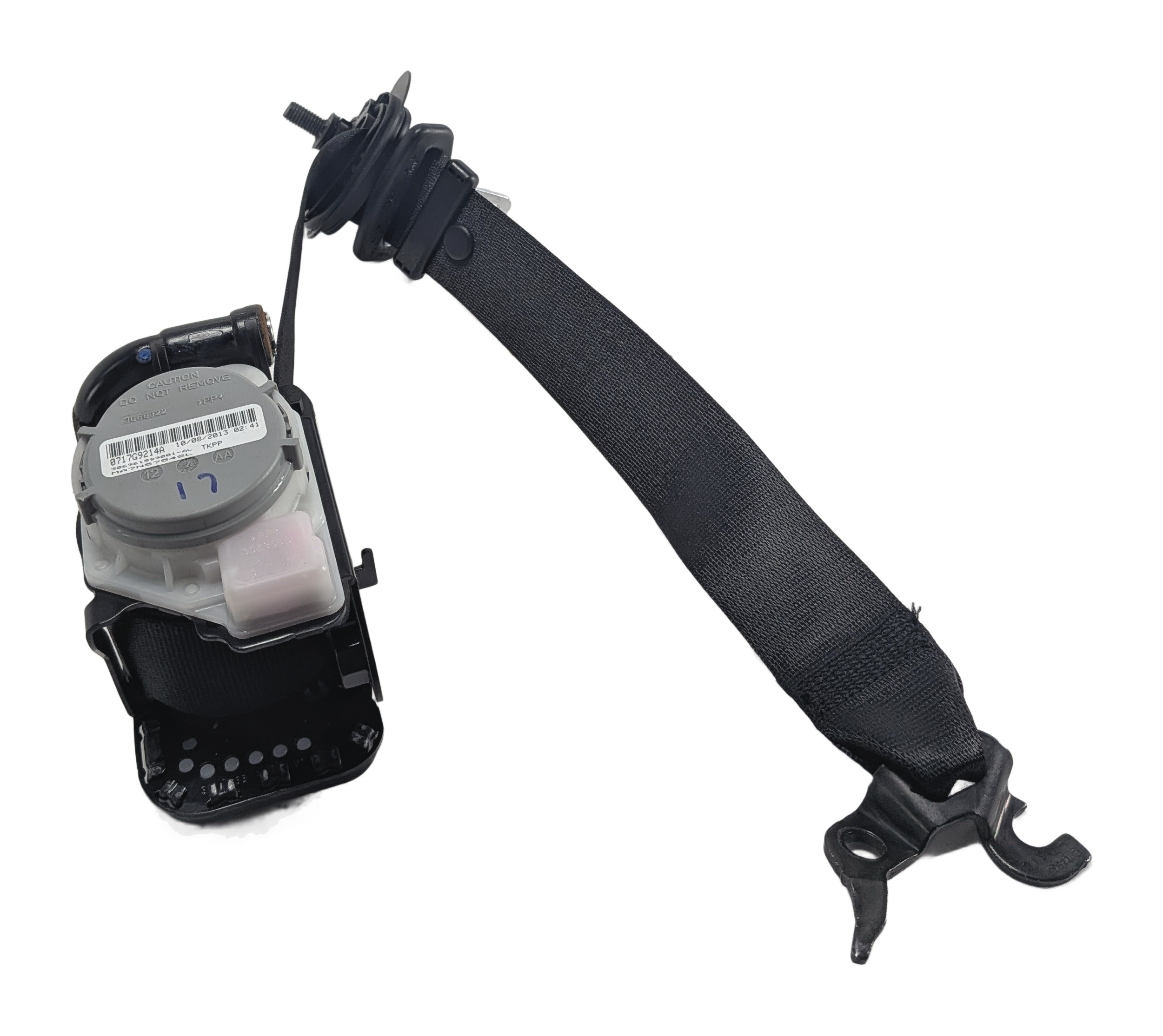 2011-2018 BMW X3 X4 (F25 F26) FRONT RIGHT PASSENGER SEATBELT RETRACTOR (Black) — exact item pictured