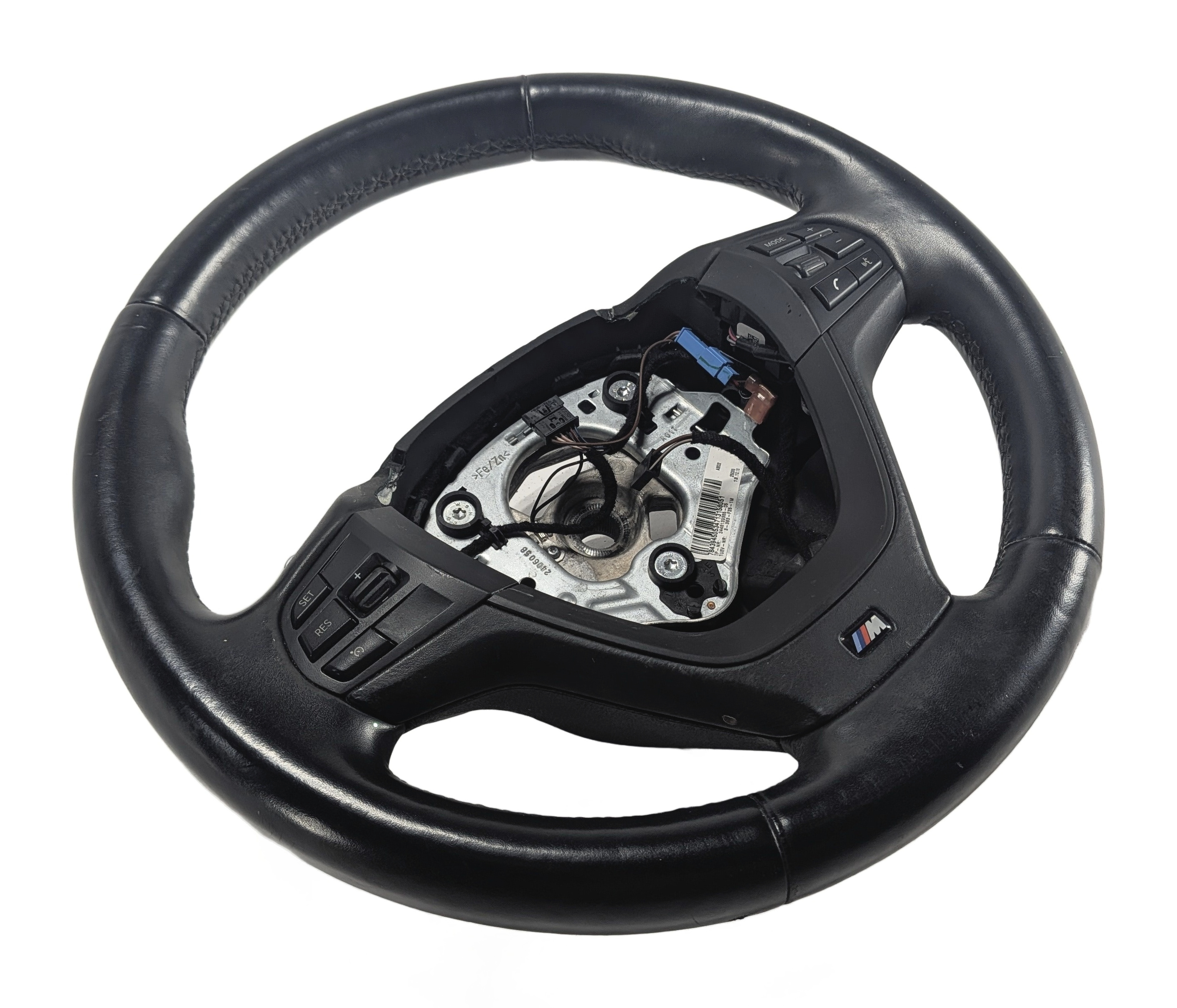 11-18 BMW X3 X4 F25 F26 M SPORT LEATHER HEATED STEERING WHEEL w/PADDLES (Black) — exact item pictured