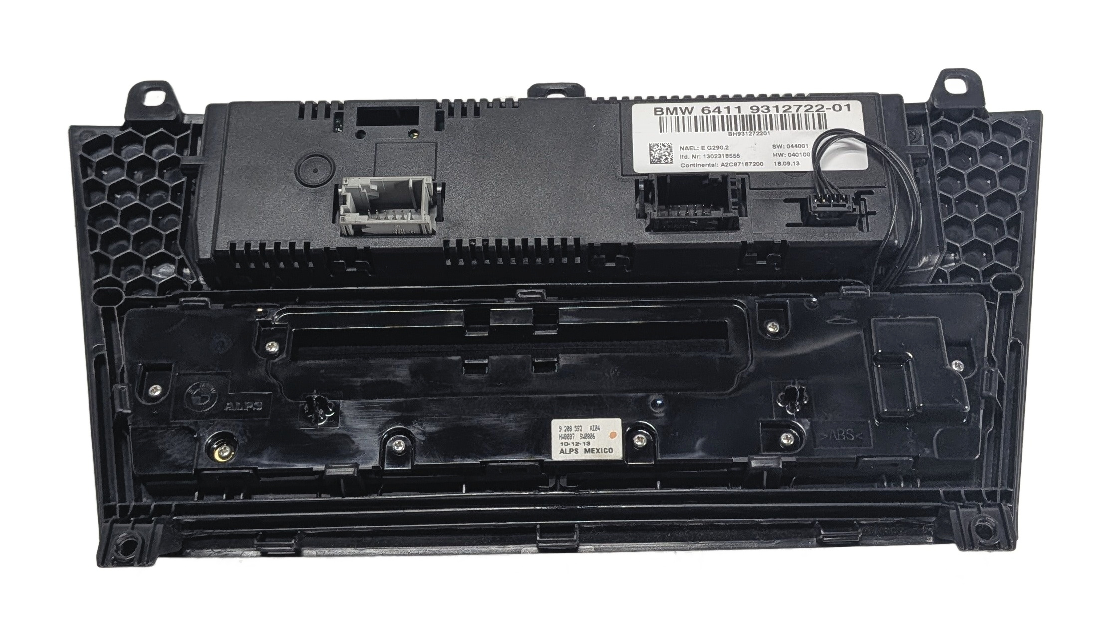 11-14 BMW X3 (F25) FRONT HEATER A/C TEMPERATURE CLIMATE w/ RADIO CONTROL & TRIM — exact item pictured
