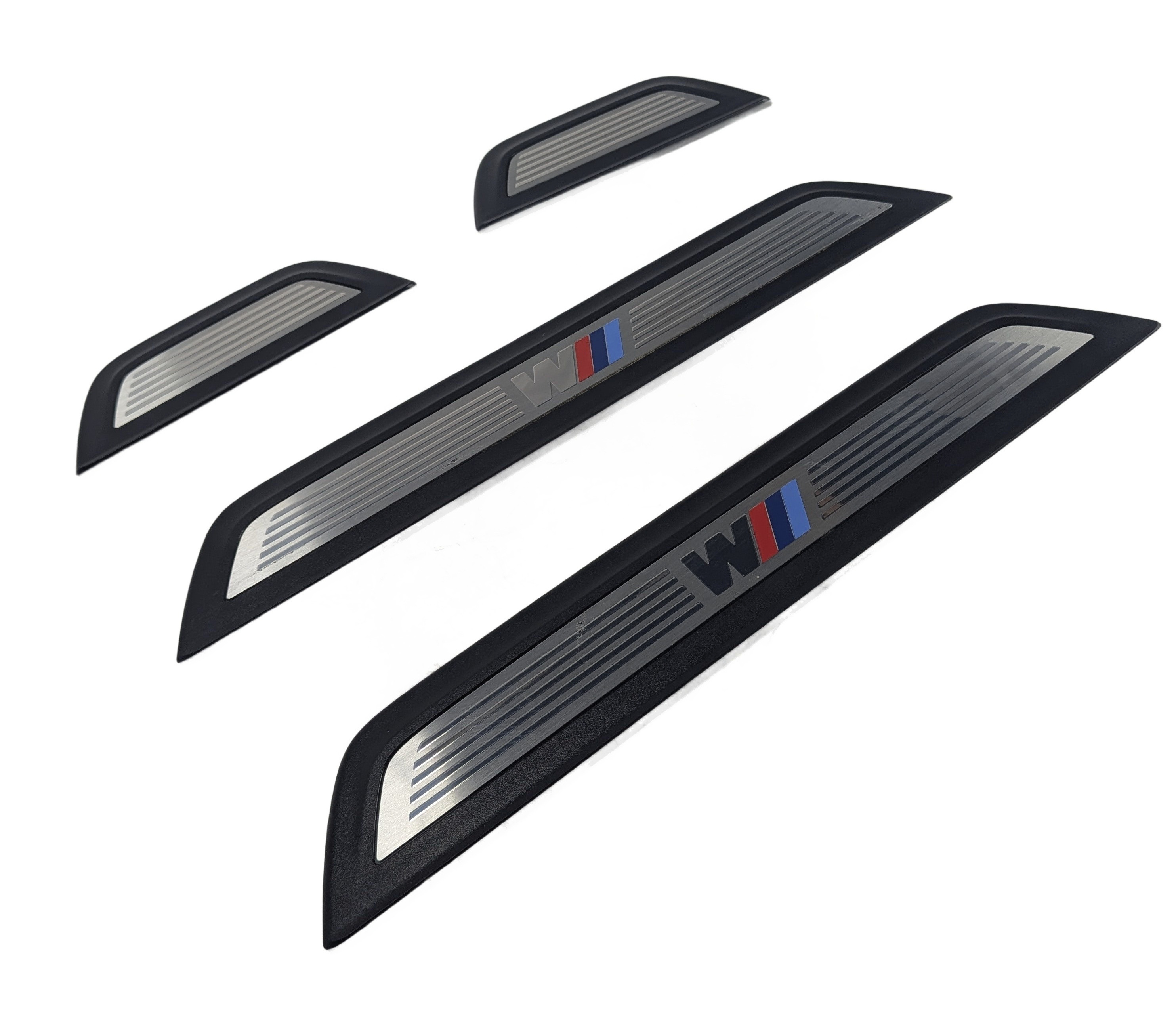 2014 BMW X3 (F25) FRONT REAR LEFT RIGHT DOOR SILL SCUFF PLATE SET/4 M SPORT — exact item pictured