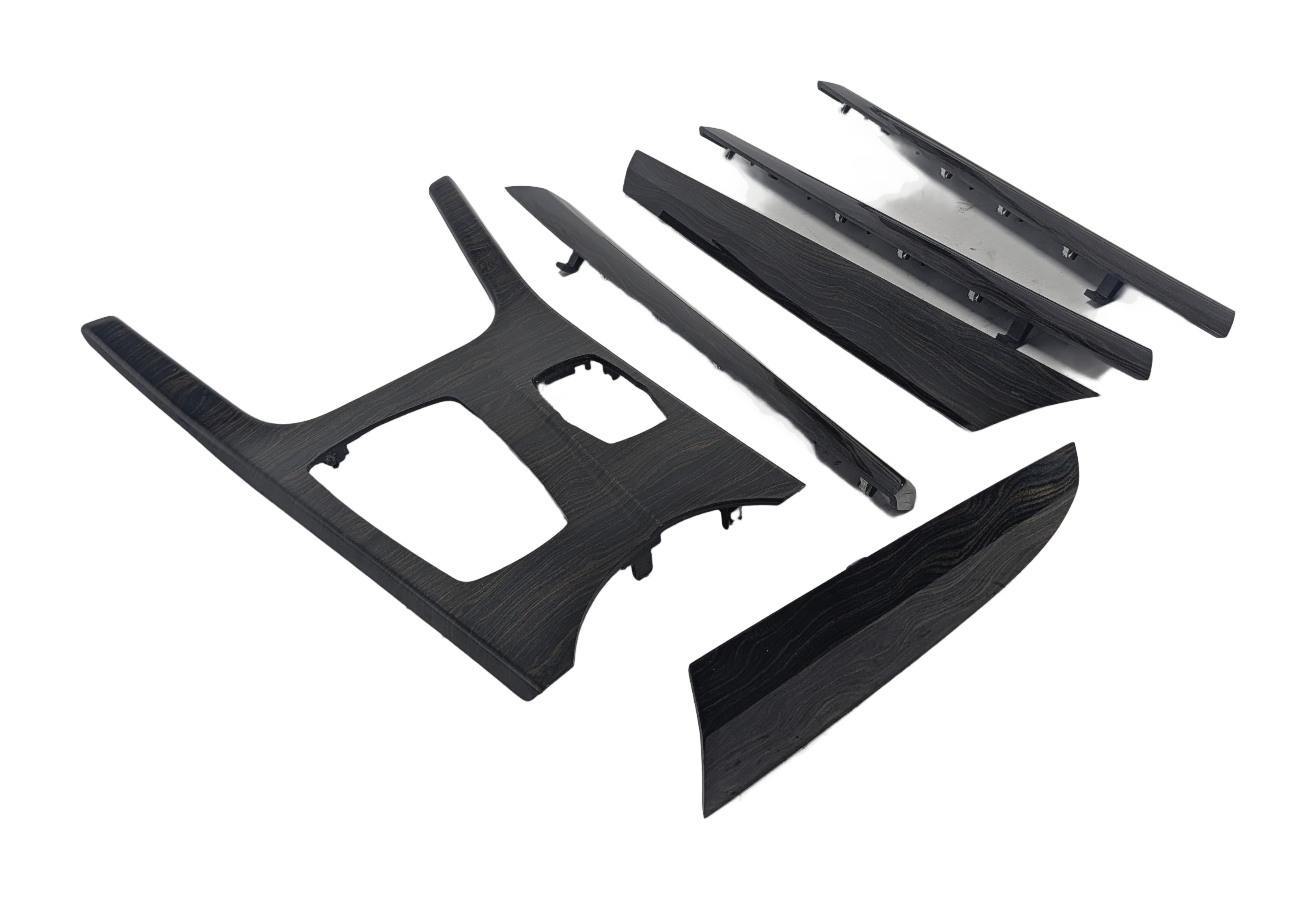 2014 BMW X3 (F25) INTERIOR DASH DOOR CENTER CONSOLE TRIM SET/6 (Fineline Wave) — exact item pictured