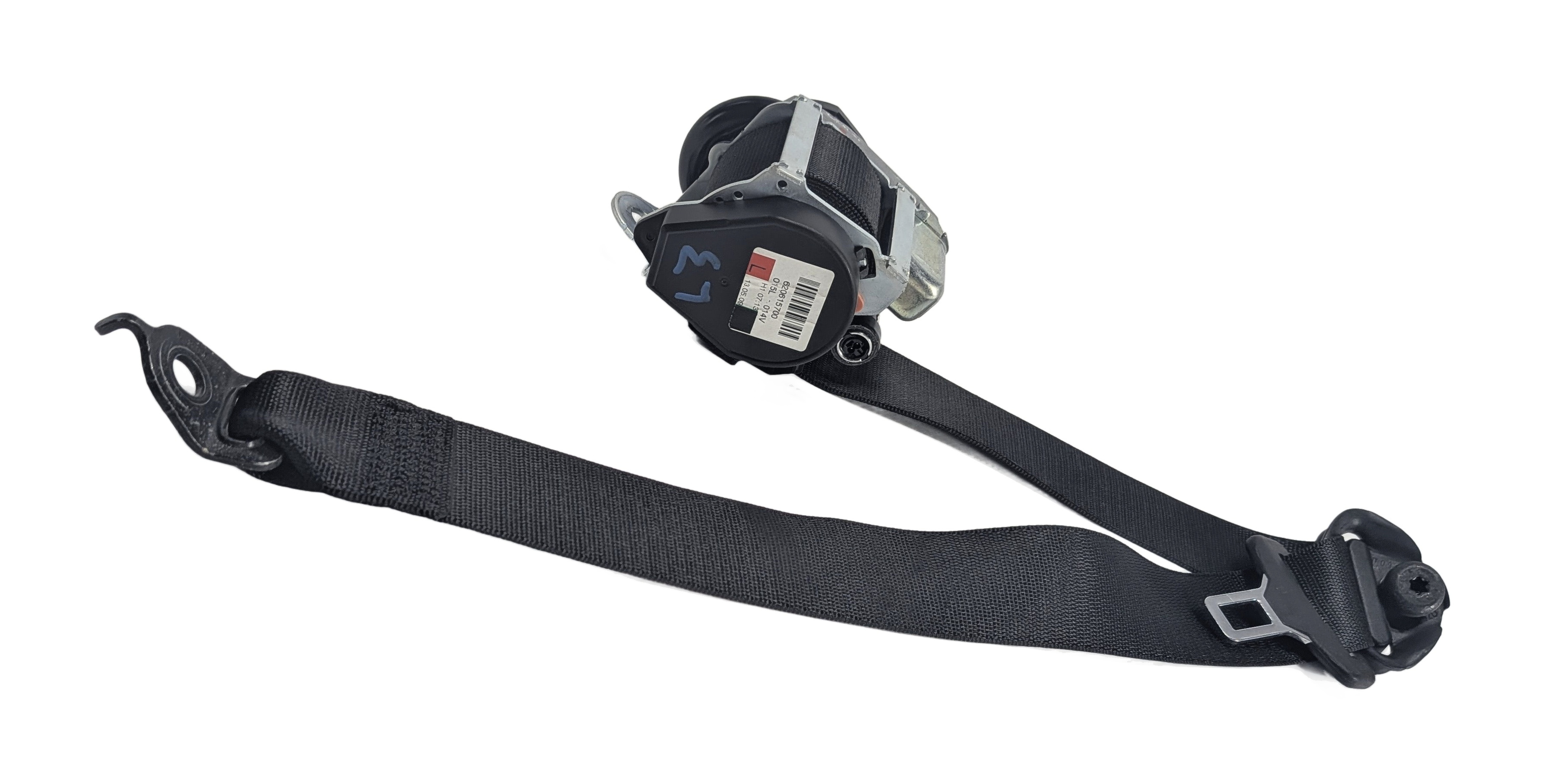 2013 MERCEDES GL450 (X166) REAR LEFT 3RD ROW SEAT SEATBELT RETRACTOR (Black) — exact item pictured