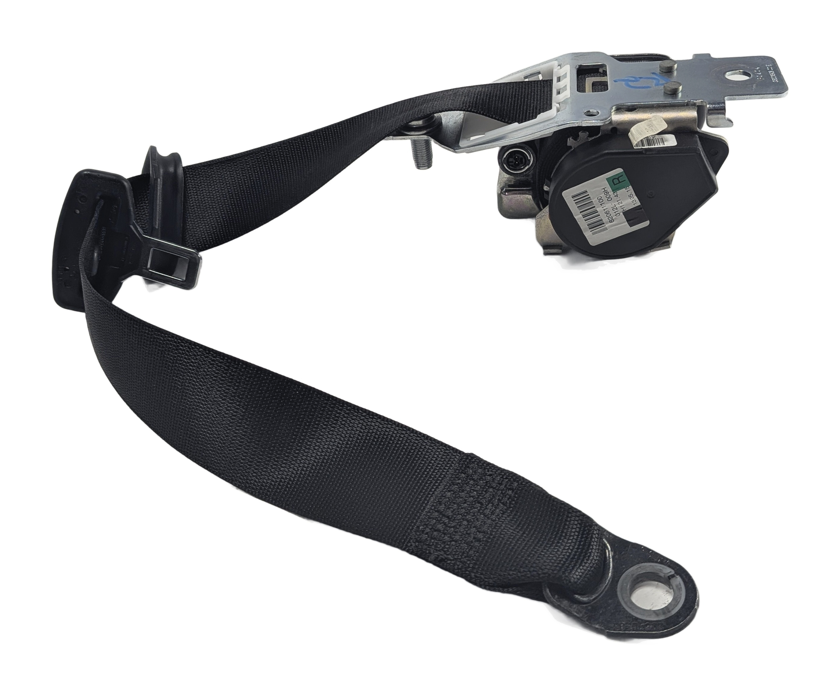 2013 MERCEDES GL450 (X166) REAR RIGHT 2ND ROW SEAT SEATBELT RETRACTOR (Black) — exact item pictured