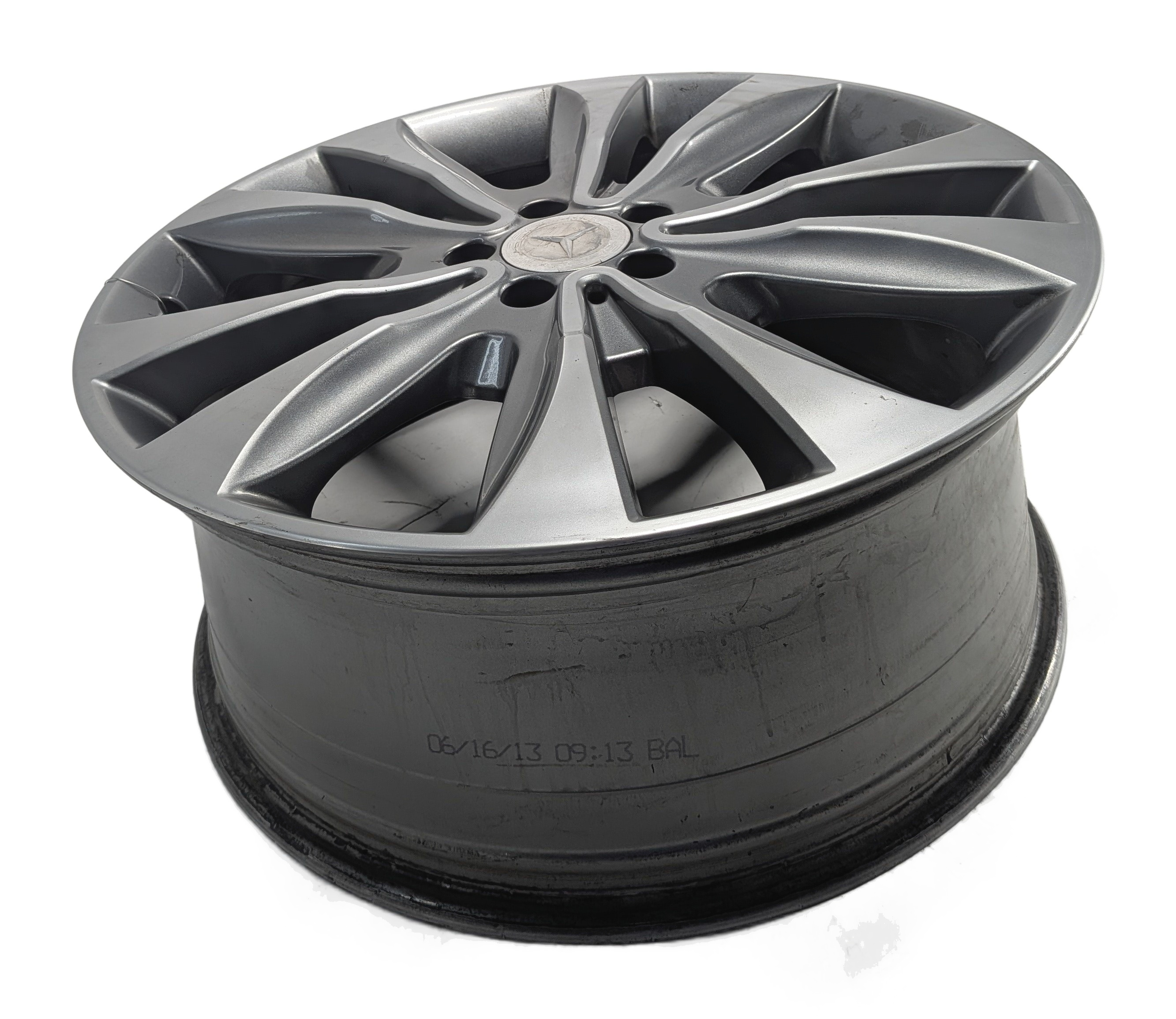 2013-2016 MERCEDES GL350 GL450 (X166) 20x8.5 ALUMINUM ALLOY 10-SPOKE WHEEL RIM — exact item pictured