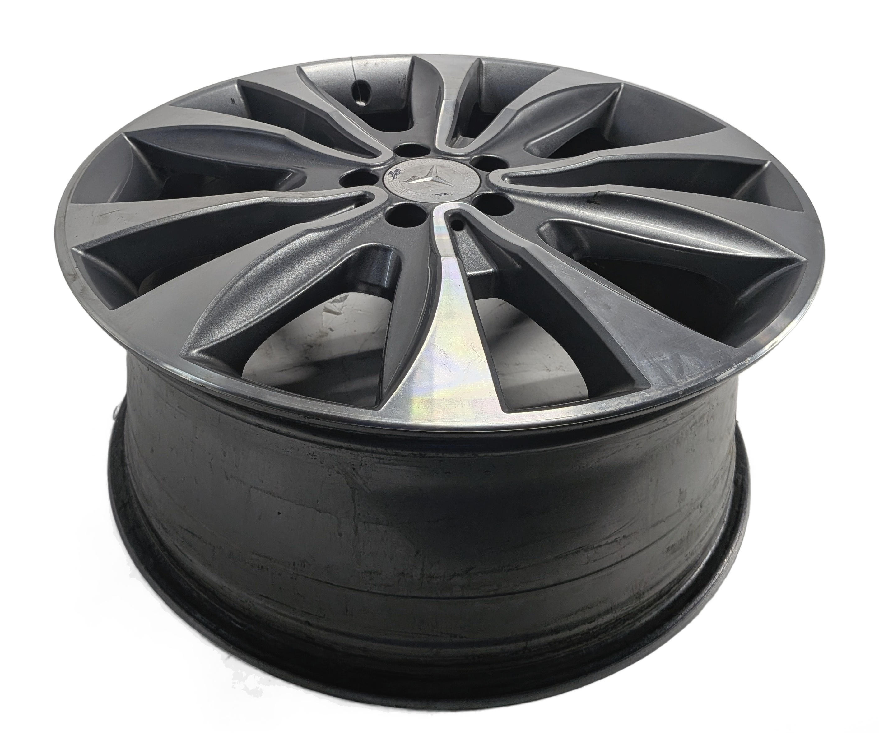 2013-2016 MERCEDES GL350 GL450 (X166) 20x8.5 ALUMINUM ALLOY 10-SPOKE WHEEL RIM — exact item pictured
