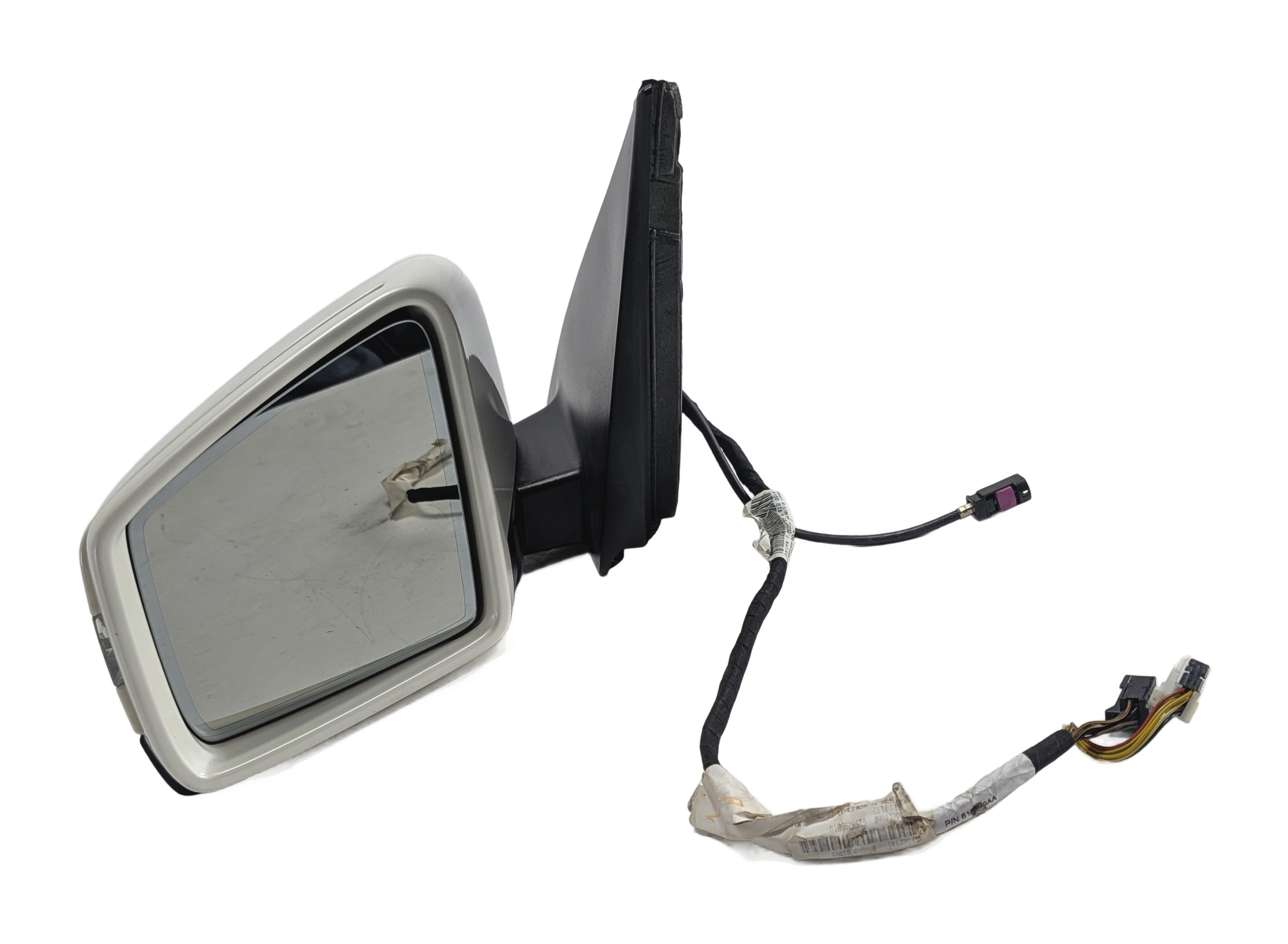 2013-2016 MERCEDES GL (X166) LEFT DRIVER DOOR MIRROR MEM AUTODIM CAMERA (White) — exact item pictured