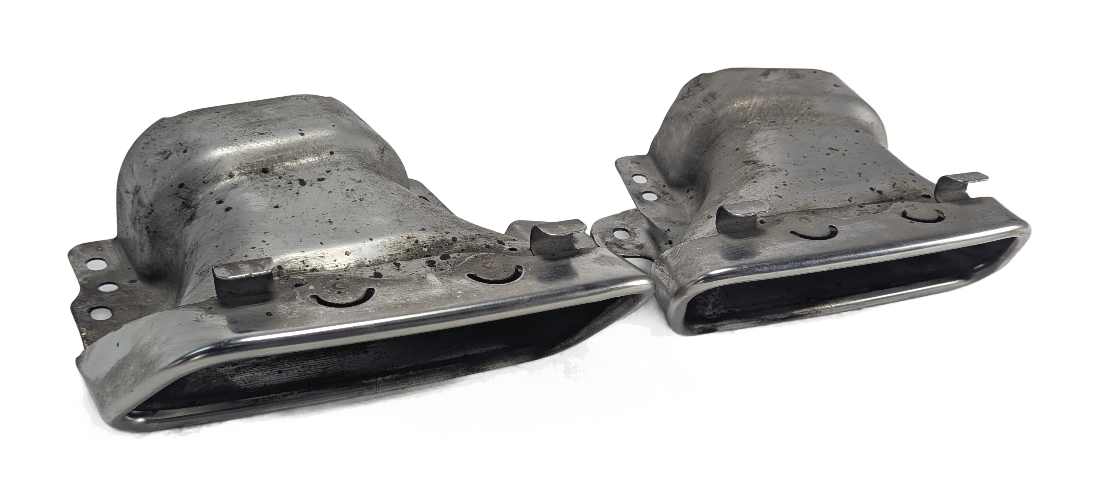 2013-2014 MERCEDES BENZ GL450 (X166) LEFT & RIGHT MUFFLER PIPE EXHAUST TIP SET-2 — exact item pictured
