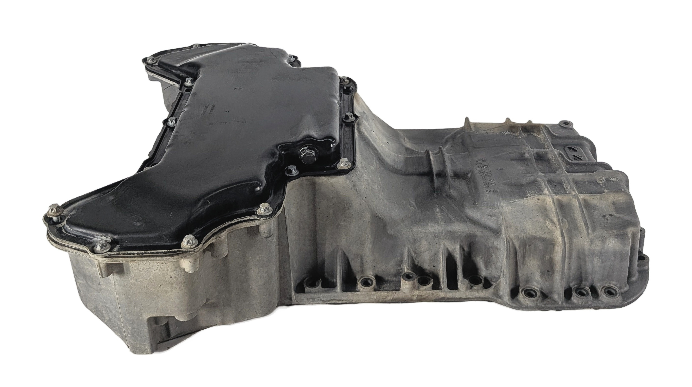 06-11 MERCEDES C300 C350 E350 CLK350 M272 3.0L 3.5L UPPER LOWER OIL PAN SET/2 — exact item pictured