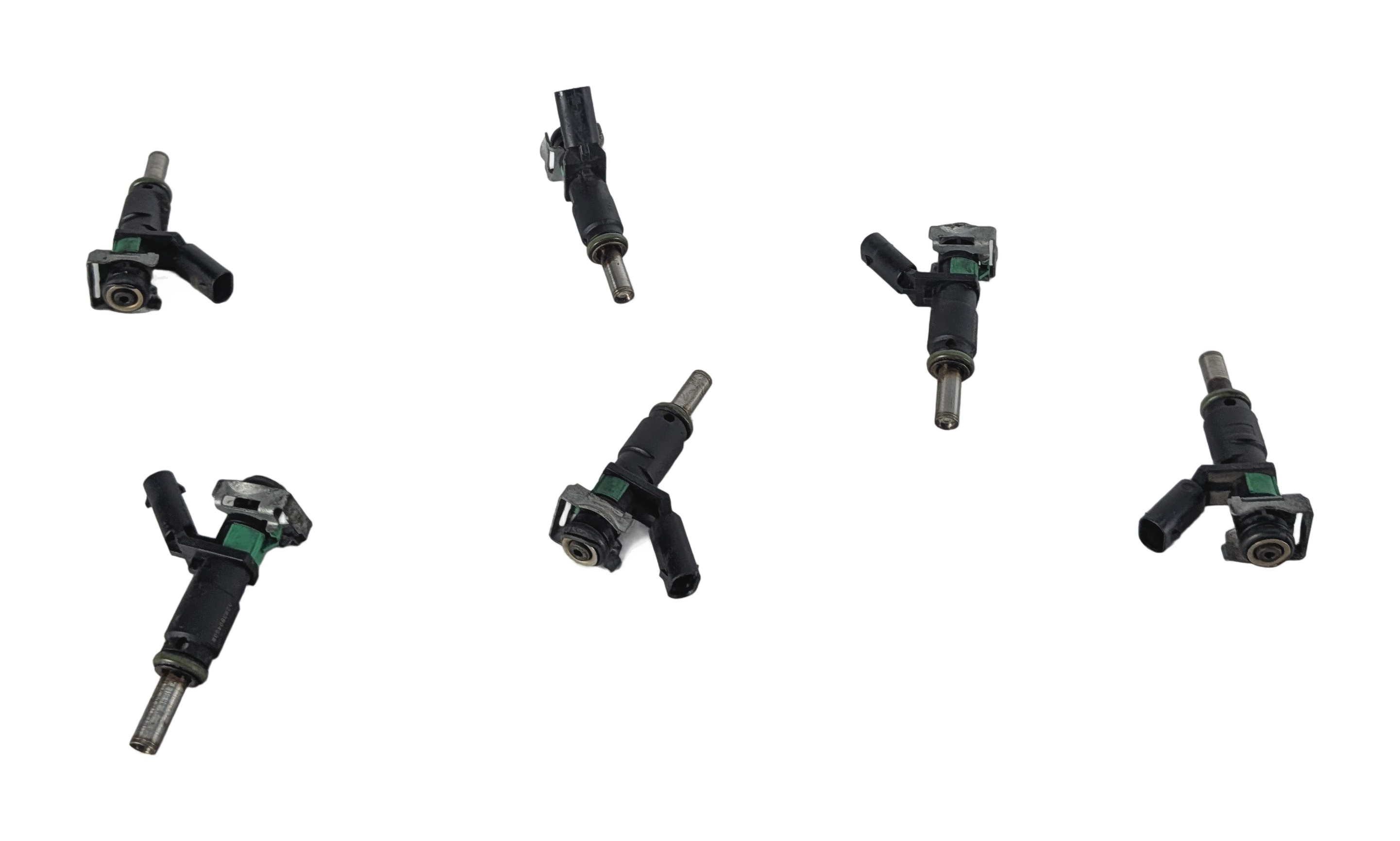 10-13 MERCEDES C300 C350 E350 GLK S400 (W204 W211 W221 X204) FUEL INJECTOR SET 6 — exact item pictured