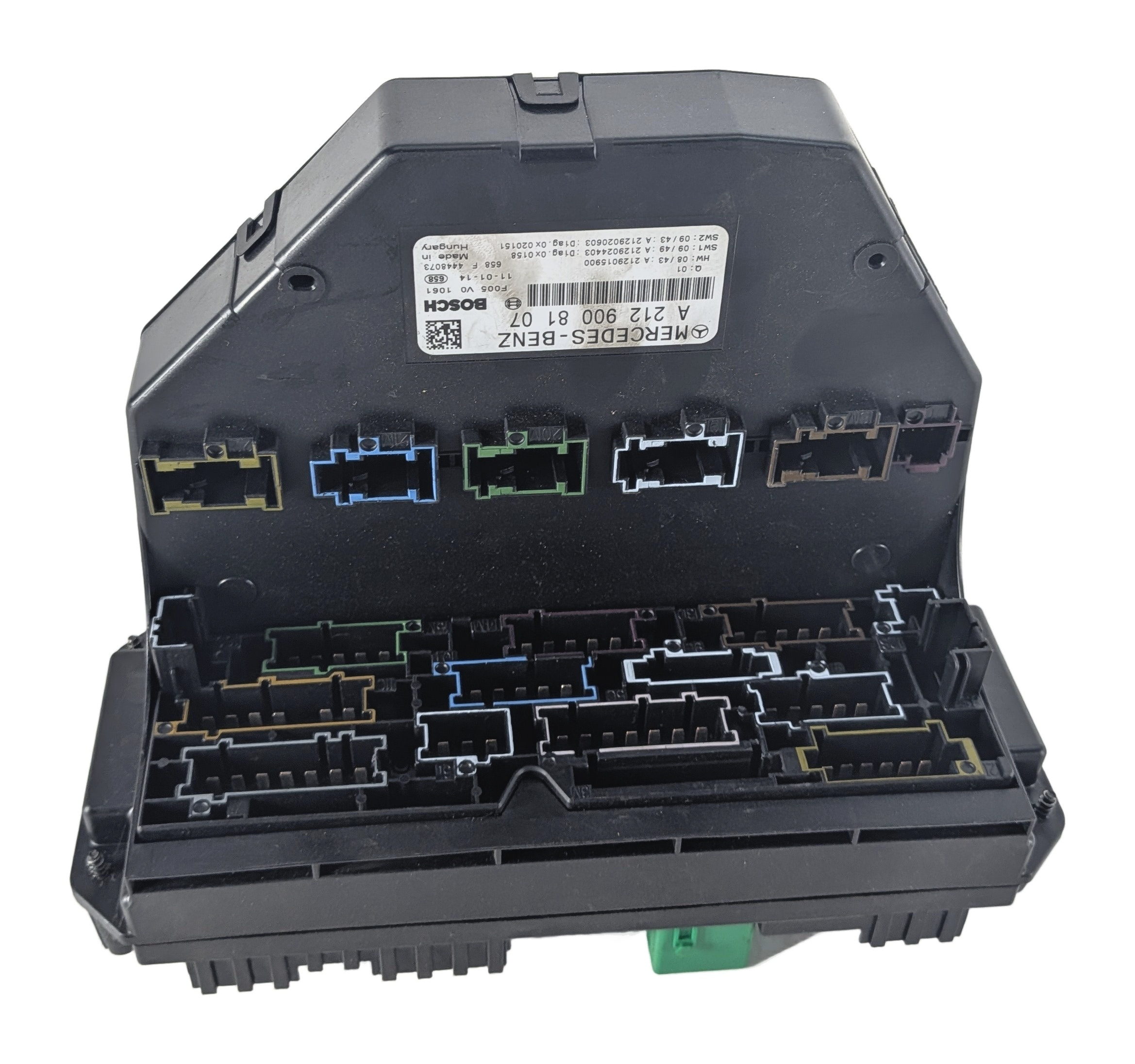 2011 MERCEDES C300 (W204) 3.0L FRONT SAM SIGNAL ACQUISITION FUSE RELAY BOX — exact item pictured