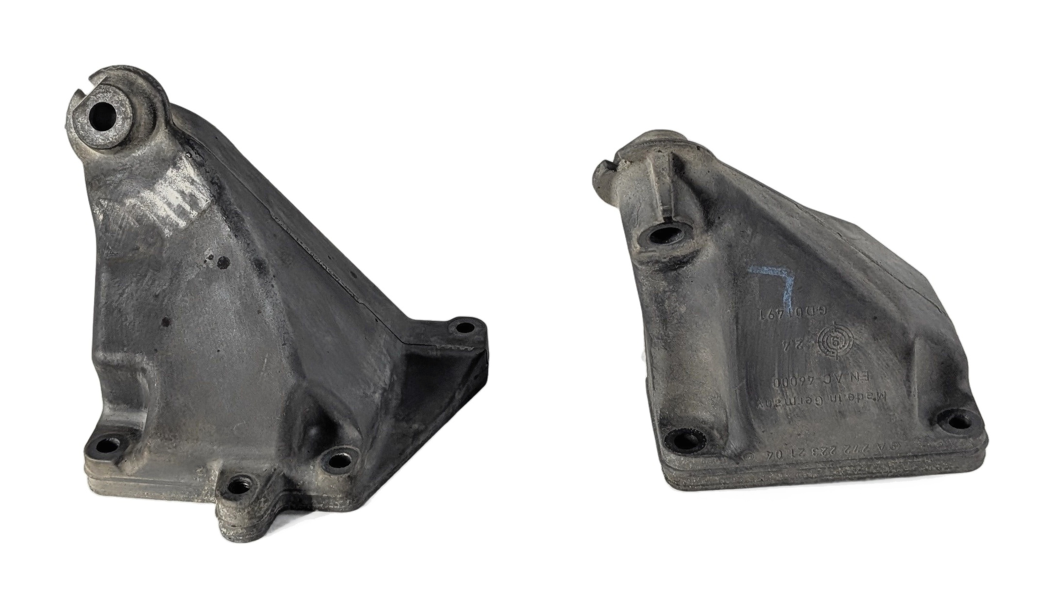 2011 MERCEDES C300 (W204) 3.0L M272 ENGINE LEFT/RIGHT MOTOR MOUNT BRACKET SET/2 — exact item pictured