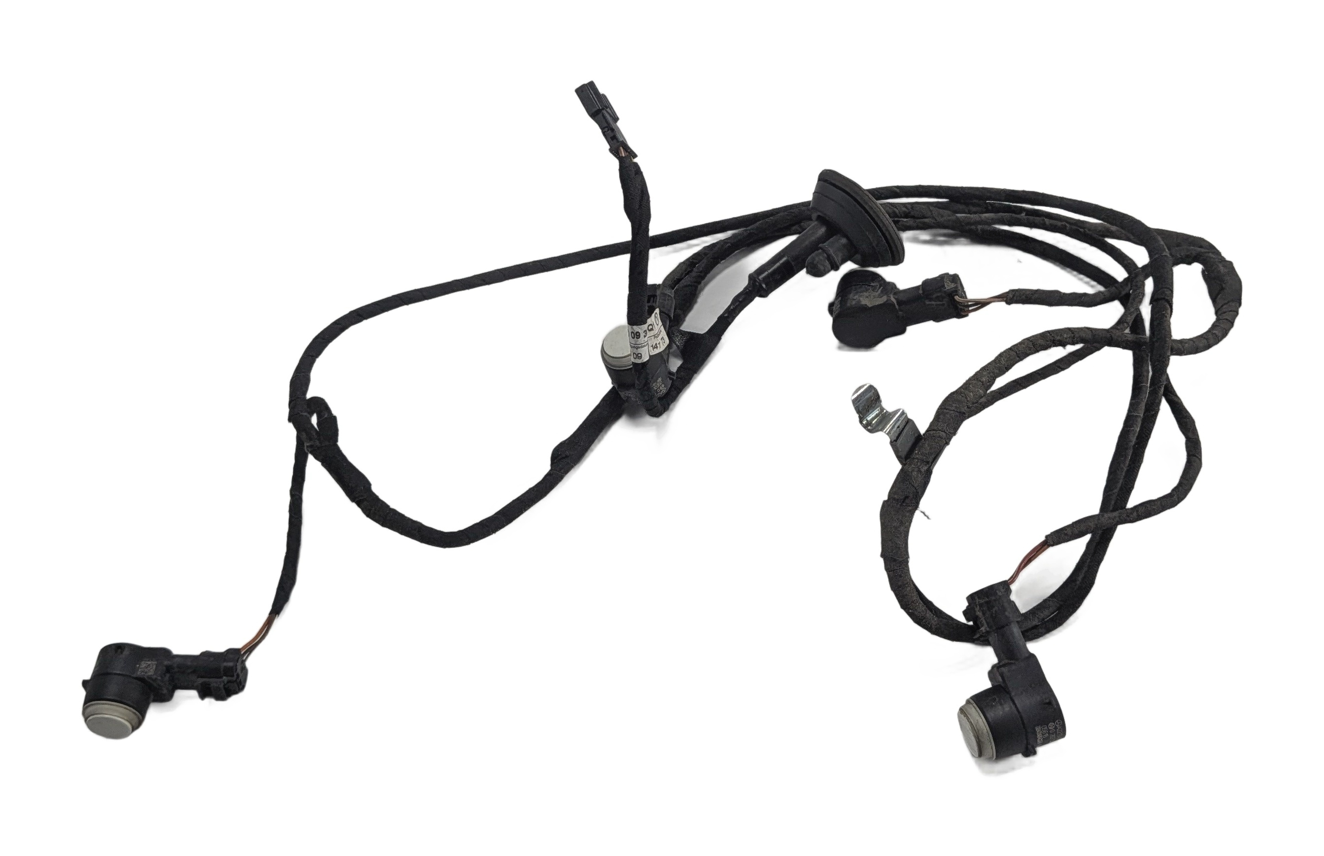 2010 MERCEDES GL450 (X164) REAR PARK ASSIST PDC SENSOR SET/4 w/HARNESS (White) — exact item pictured