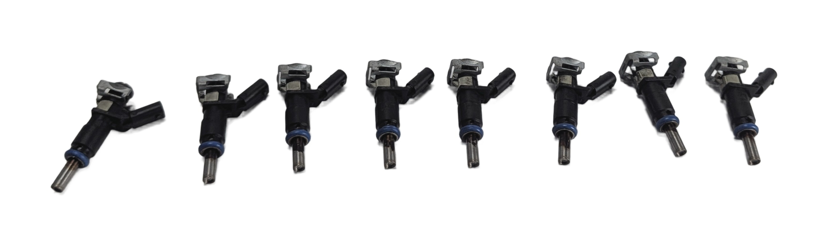 06-12 MERCEDES C E G GL ML S SL (W204 W212 W221 W164 X164) FUEL INJECTOR SET 8 — exact item pictured