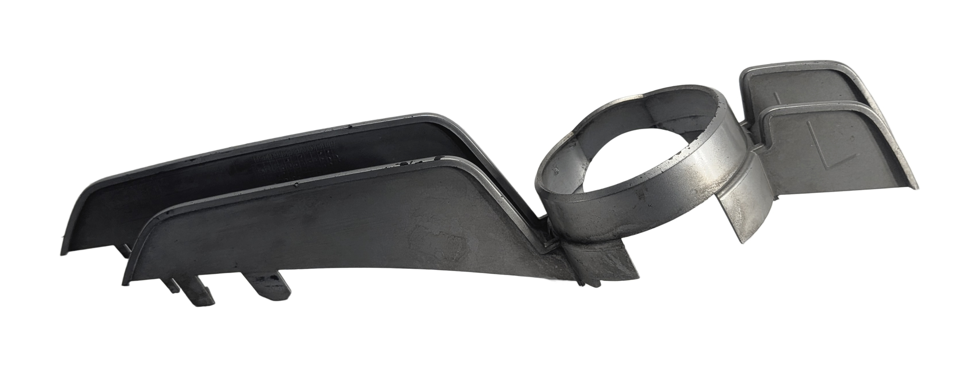 2002 BMW 330CI (E46) FRONT LEFT DRIVER BUMPER FOG LIGHT TRIM BEZEL (SILVER) — exact item pictured