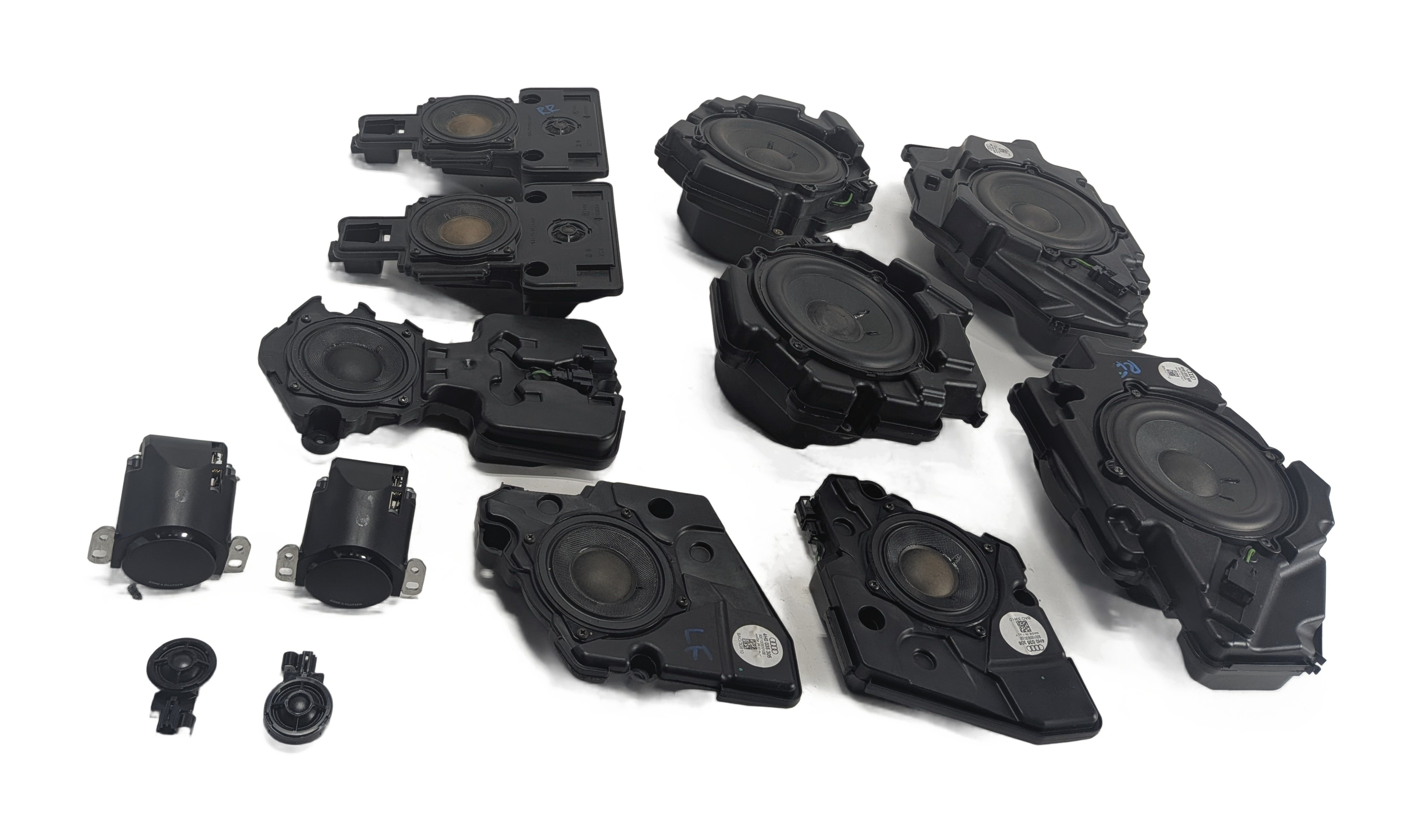 2011 AUDI A8 (D4 4H) BANG & OLUFSEN B&O AUDIO SOUND SYSTEM SPEAKER SET/13 — exact item pictured