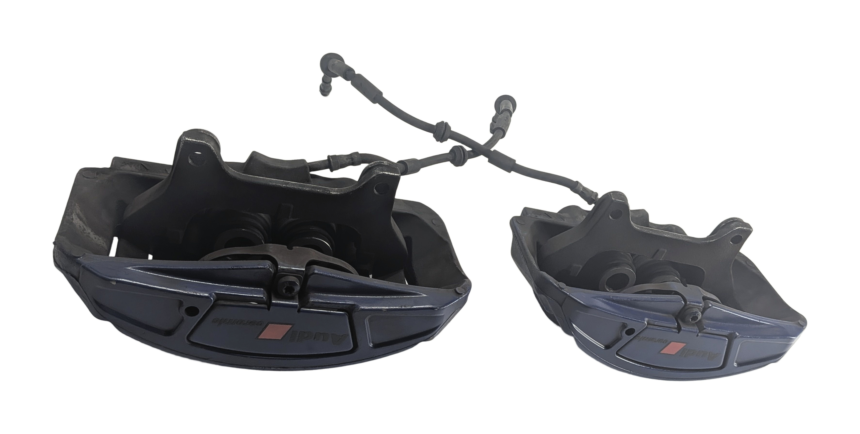 2011-2018 AUDI A8 QUATTRO (D4 4H) FRONT LEFT & RIGHT BRAKE CALIPER SET/2 380MM — exact item pictured