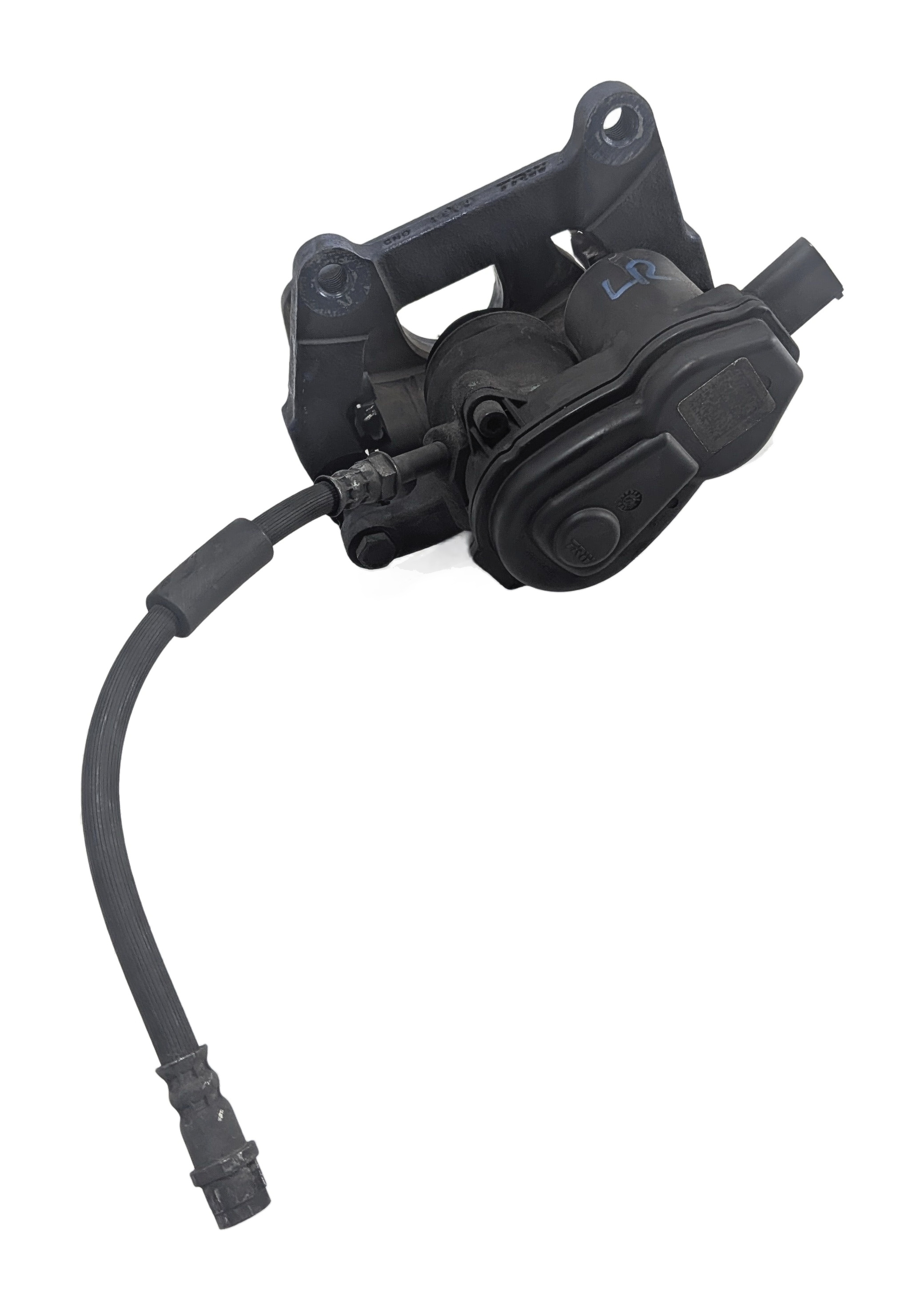 11-14 AUDI A8 QUATTRO D4 4H REAR LEFT BRAKE CALIPER w/EPB PARKING BRAKE MOTOR — exact item pictured