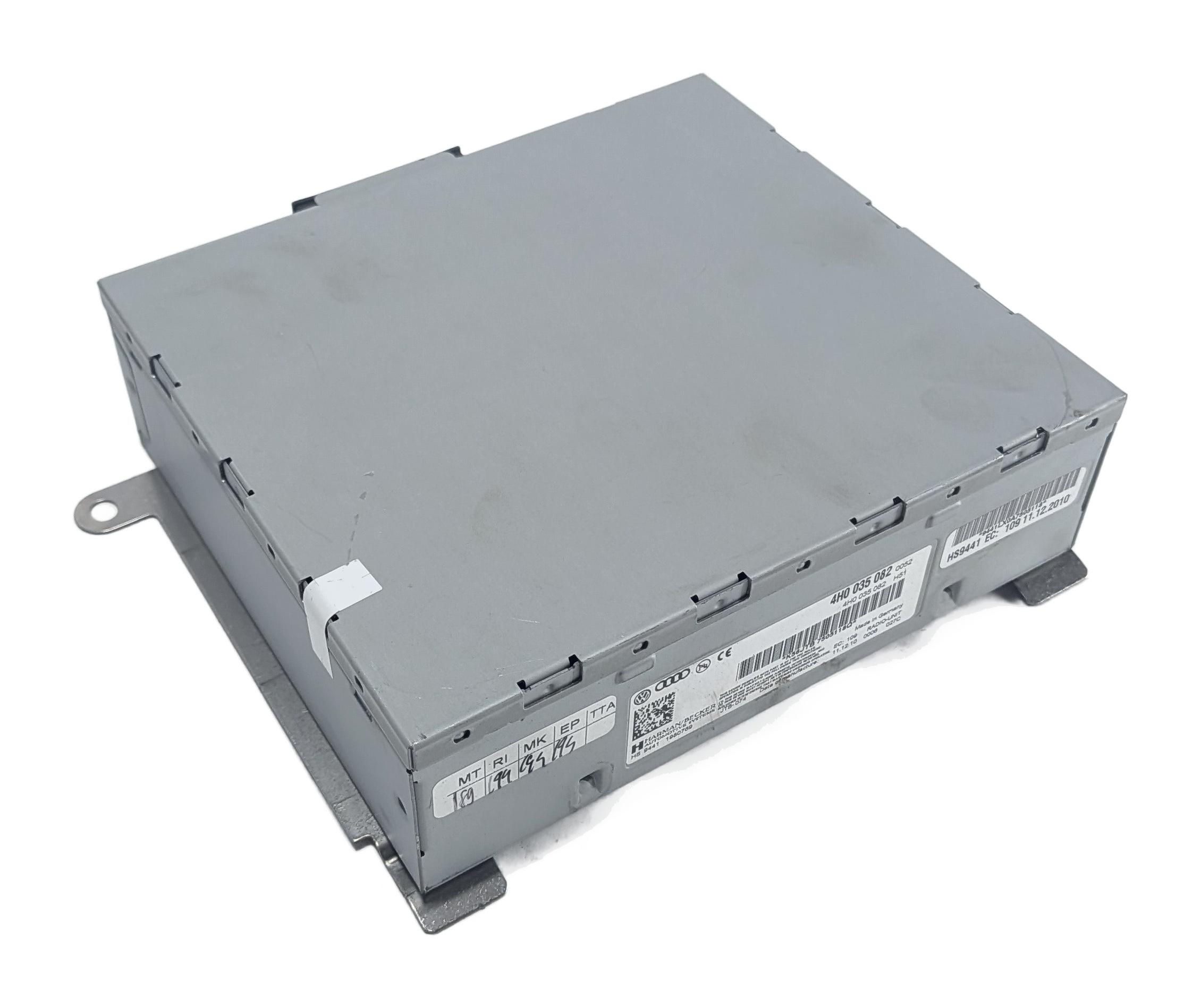 2011-2013 AUDI A8 (D4 4H) AM/FM RADIO STEREO RECEIVER CONTROL MODULE — exact item pictured