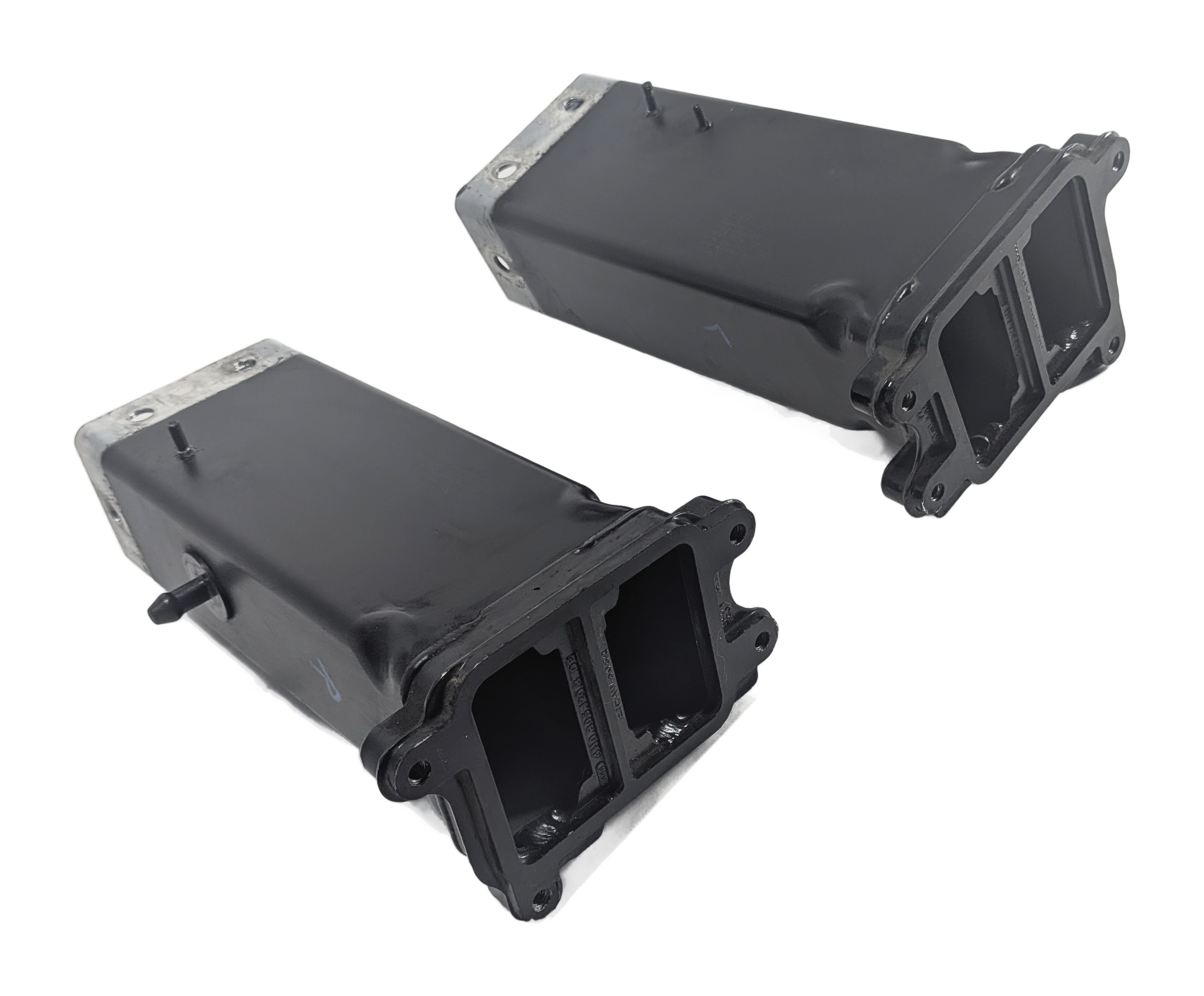 11-18 AUDI A8 S8 (D4 4H) FRONT LEFT & RIGHT BUMPER REINFORCEMENT BAR BRACKET SET — exact item pictured