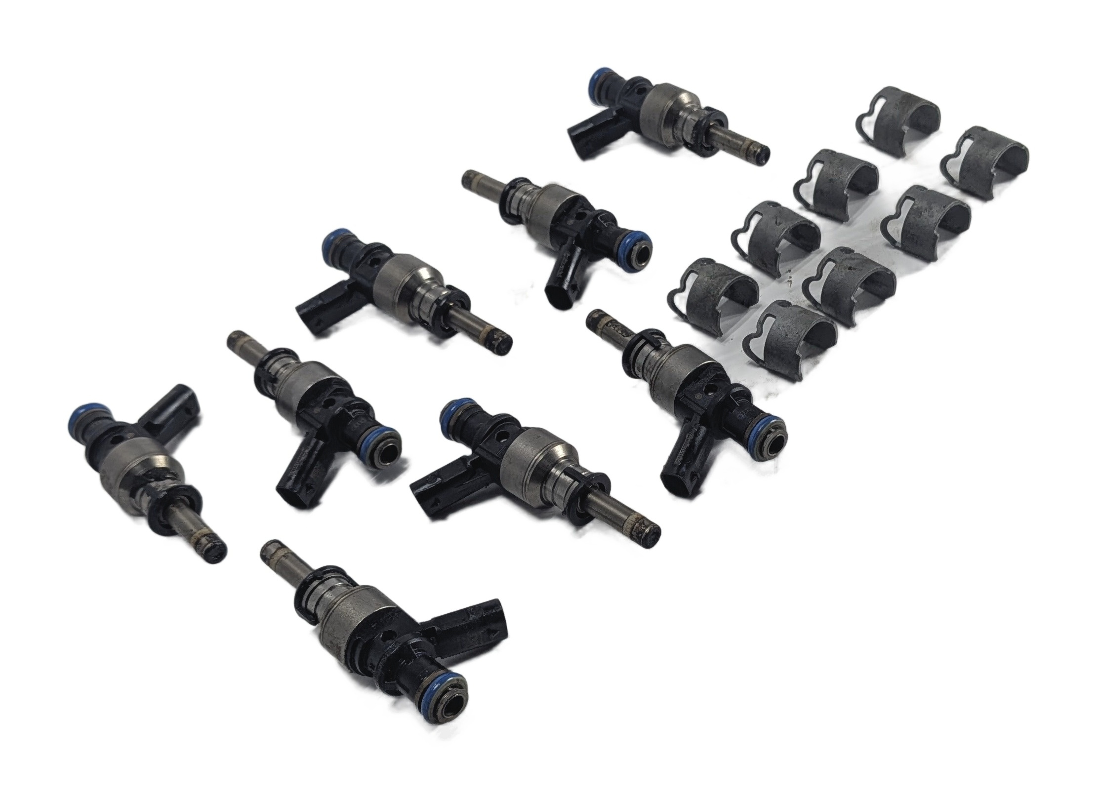 2011-2018 AUDI A8 S8 R8 RS5 S6 S7 (D4 C7 4H 4S 4G8) V8 ENGINE FUEL INJECTOR SET8 — exact item pictured