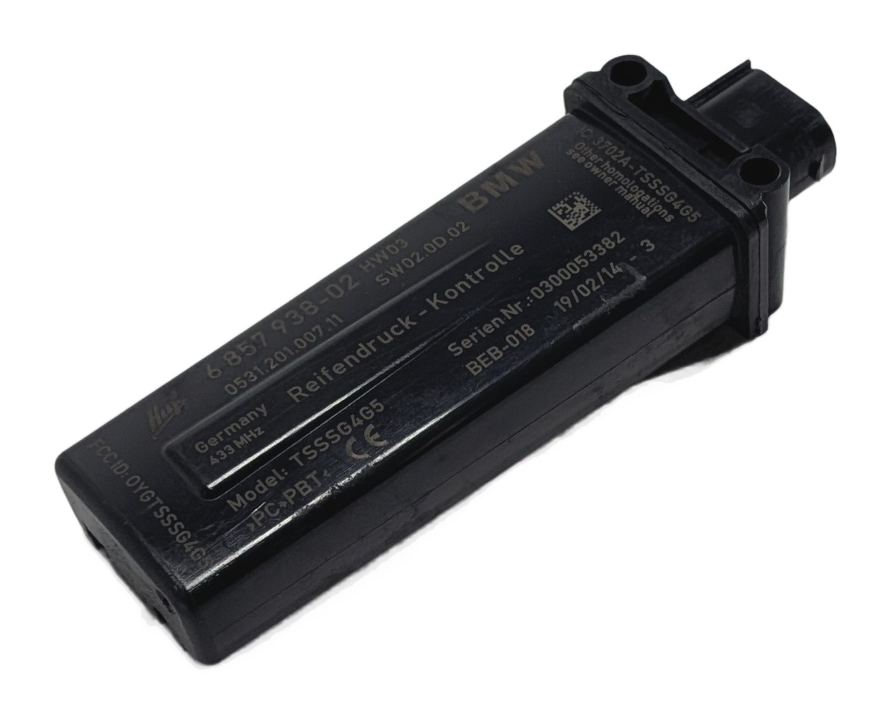 11-18 BMW 5 7 M5 M6 X3 X4 (F01 F06 F10 F12 F25 F26) TPMS SENSOR ANTENNA MODULE — exact item pictured