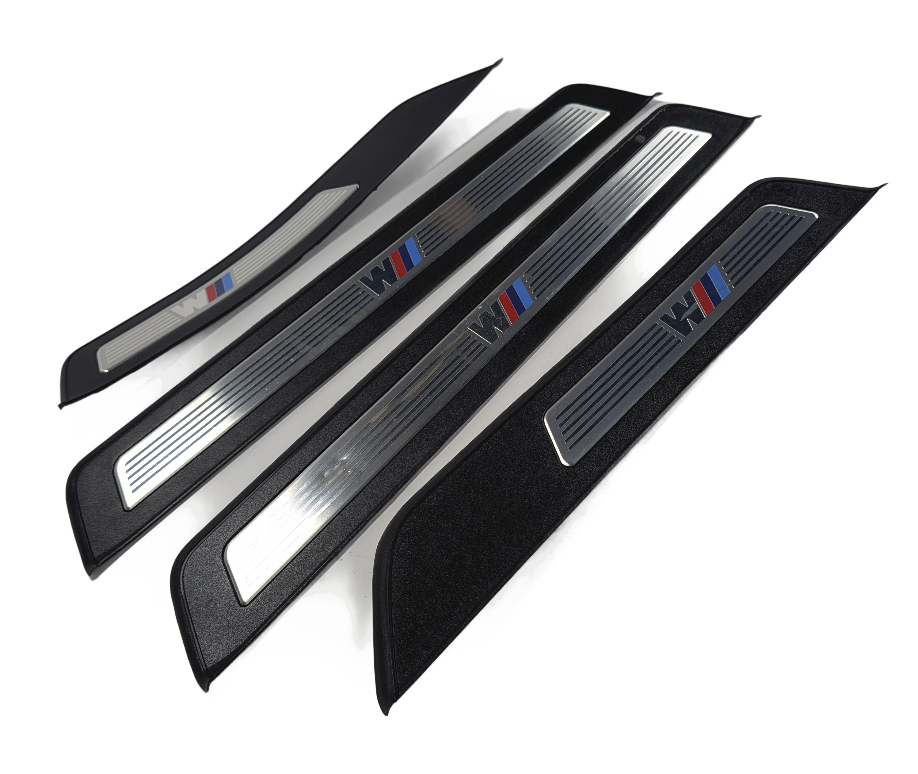 2014 BMW 535I (F10) M SPORT DOOR SILL ENTRY SCUFF PLATE COVER TRIM SET/4 — exact item pictured