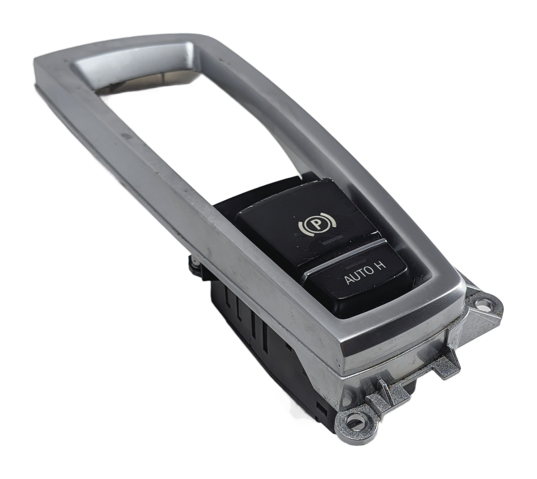 2014 BMW 535I (F10) ELECTRONIC EMERGENCY PARK PARKING BRAKE SWITCH w/TRIM — exact item pictured