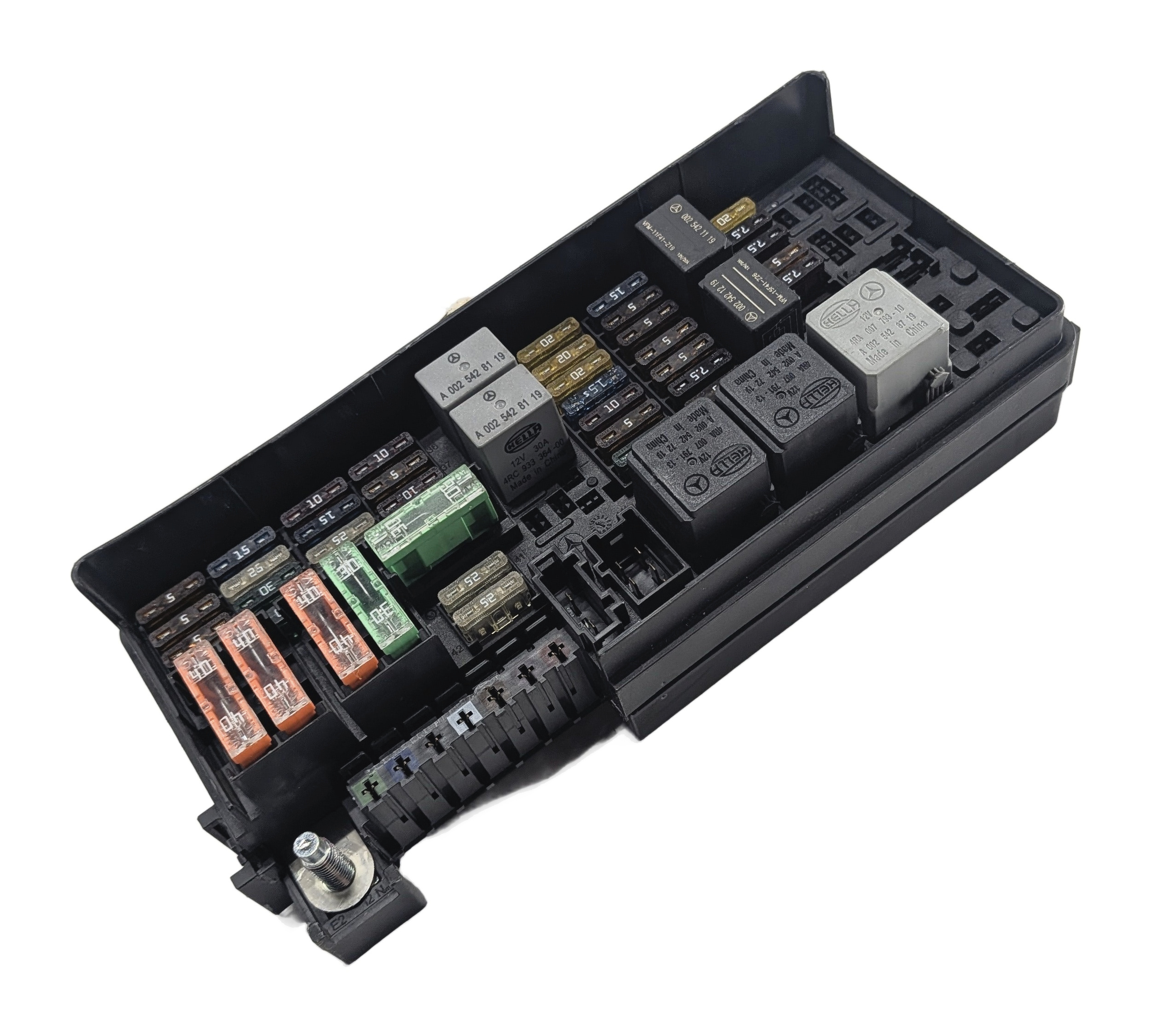2012 MERCEDES GL450 (X164) 4.6L INTERIOR CABIN FUSE BOX RELAY CARRIER BLOCK — exact item pictured