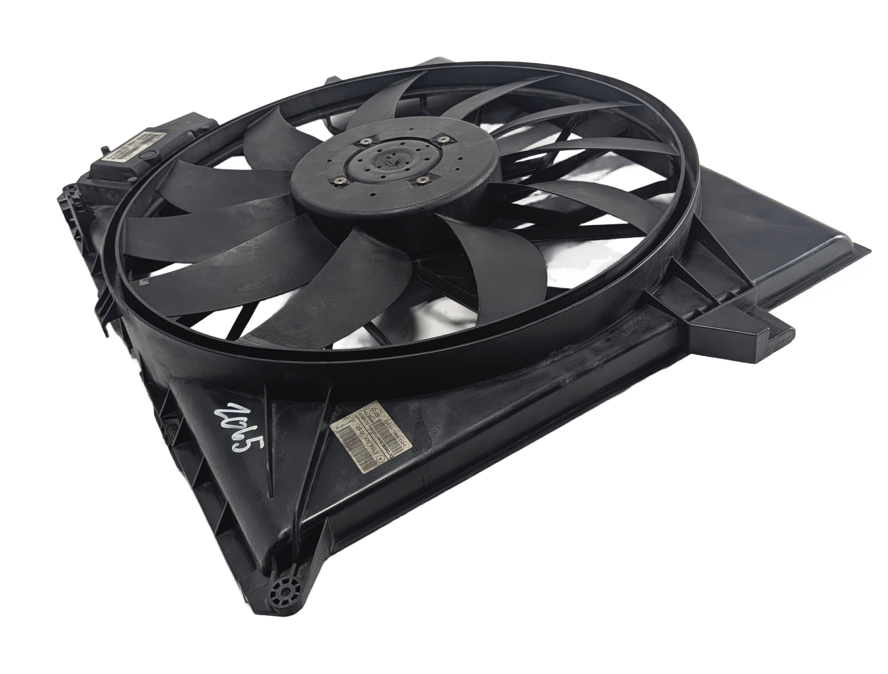 2007-2012 MERCEDES GL ML R CLASS (X164 W164 W251) RADIATOR COOLING FAN w/ SHROUD — exact item pictured