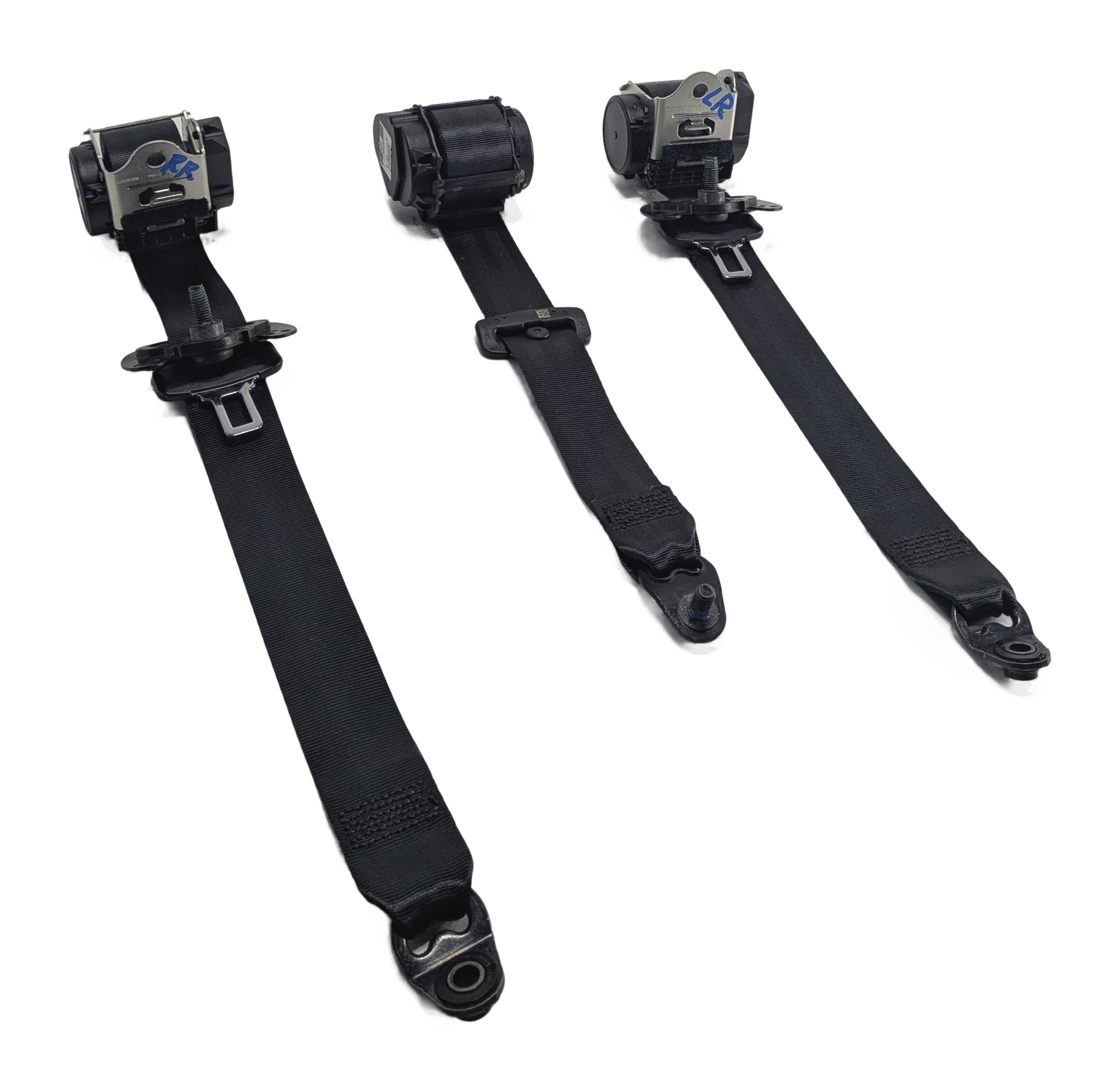 2018 LAND ROVER DISCOVERY SPORT L550 REAR SEAT SEATBELT RETRACTOR SET/3 (Black) — exact item pictured
