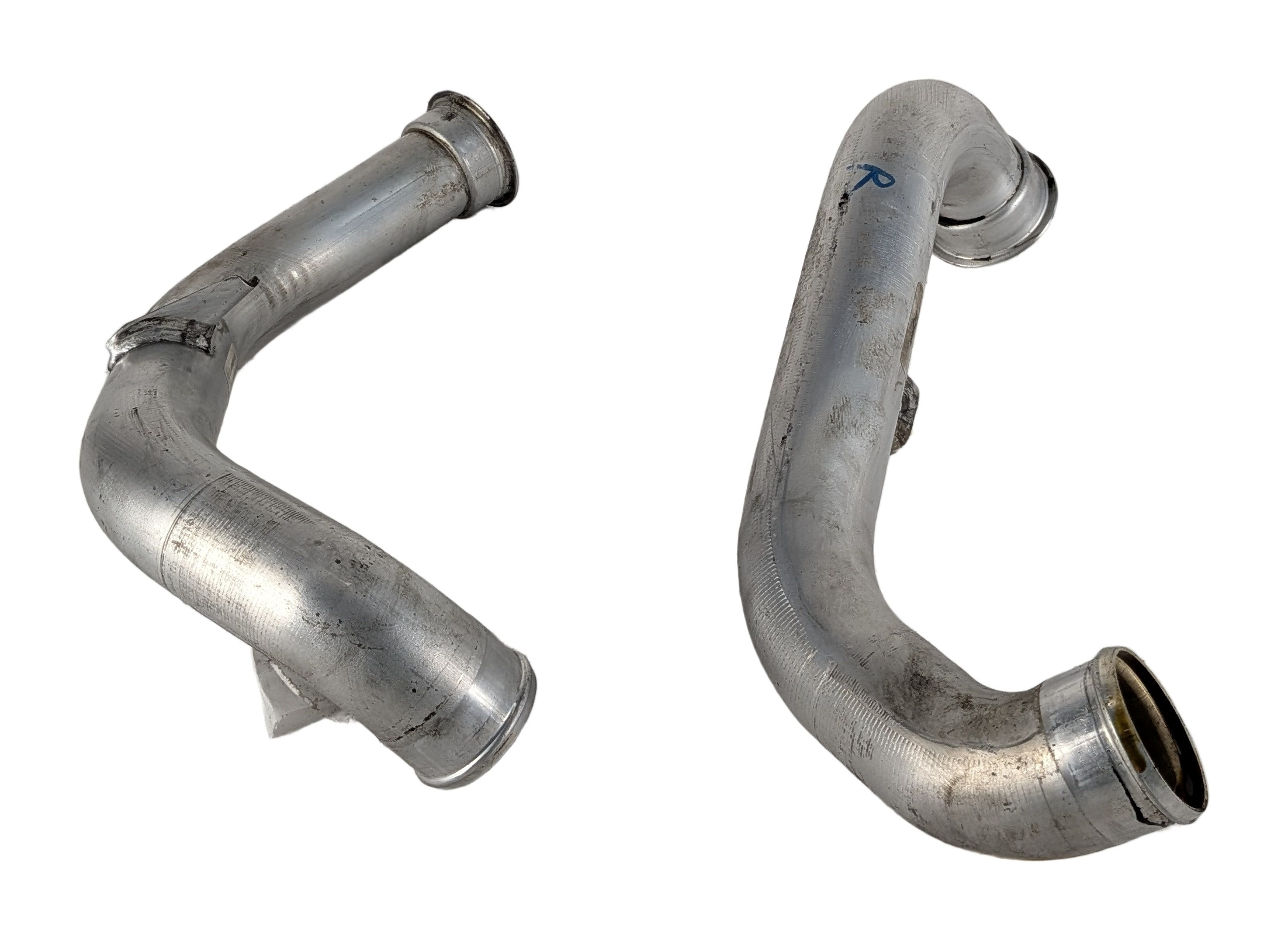 2015 MERCEDES E400 (C207) 3.0L (276.820) ENGINE CHARGE AIR PIPE LEFT/RIGHT SET/2 — exact item pictured
