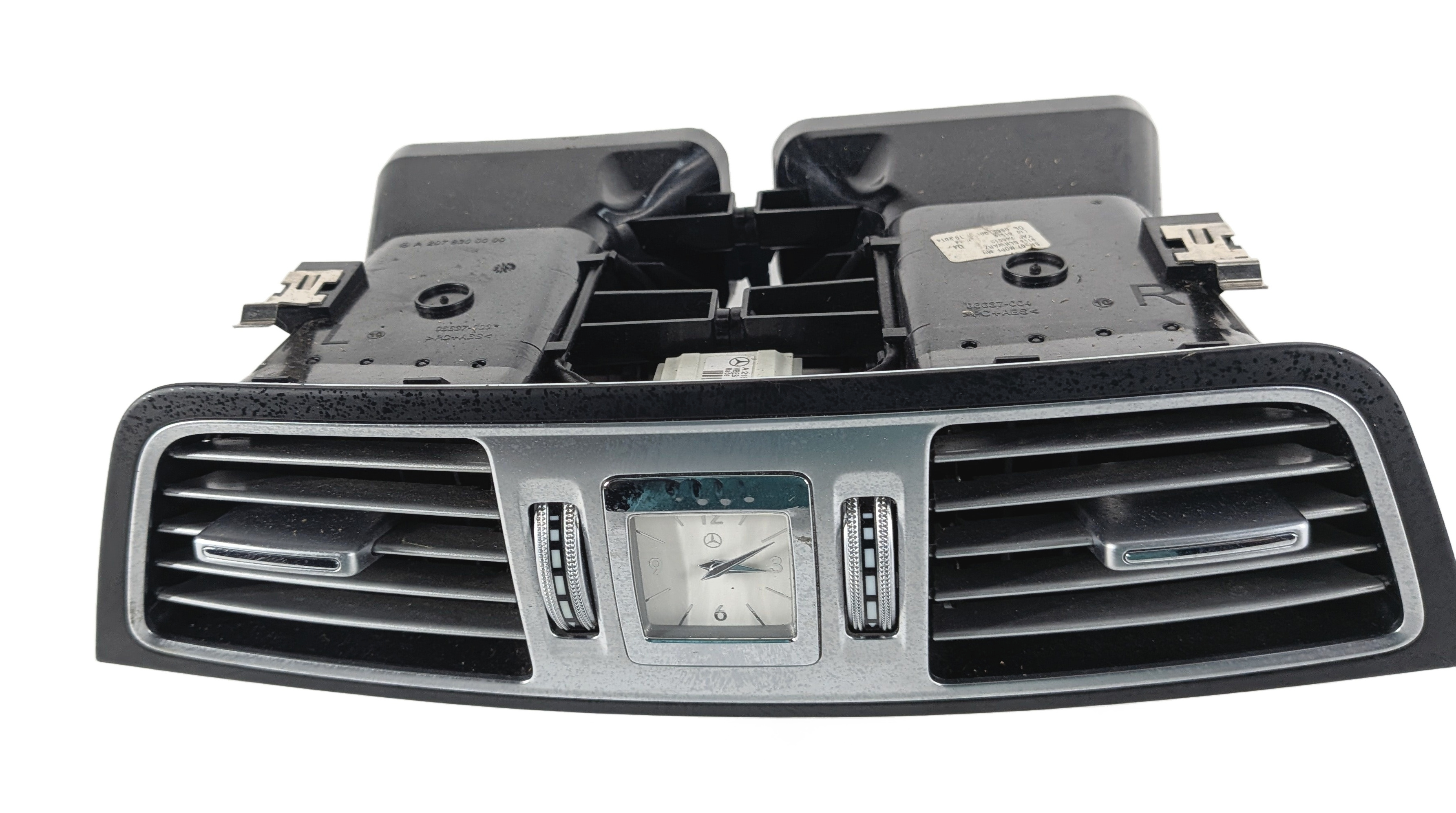 2015 MERCEDES E400 (C207) FRONT CENTER DASH HEAT AIR AC VENT w/CLOCK (Black) — exact item pictured