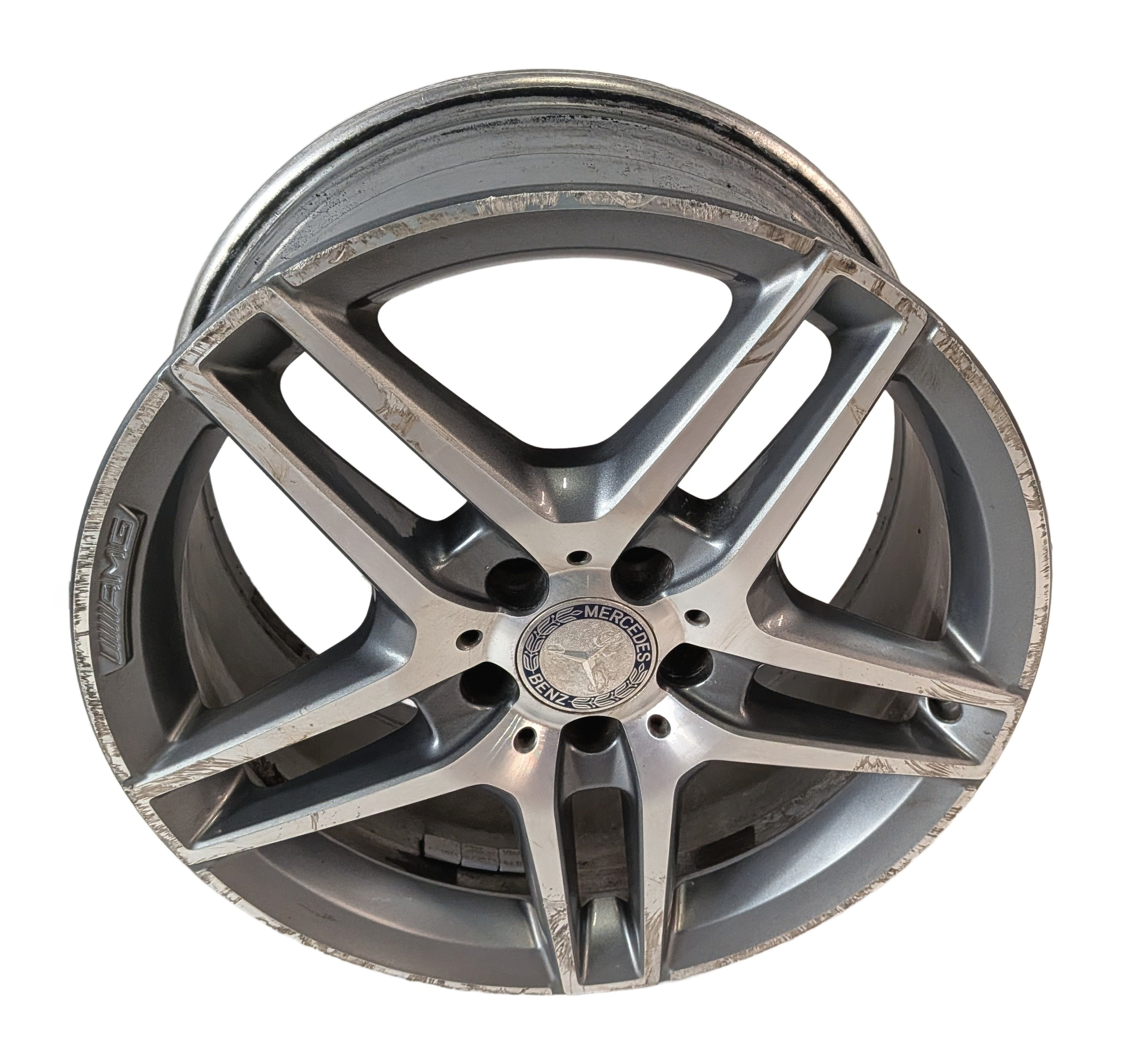 14-16 MERCEDES E350 E400 E550 (A207 C207 W207) 18x8.5 - 10-SPOKE AMG WHEEL RIM — exact item pictured