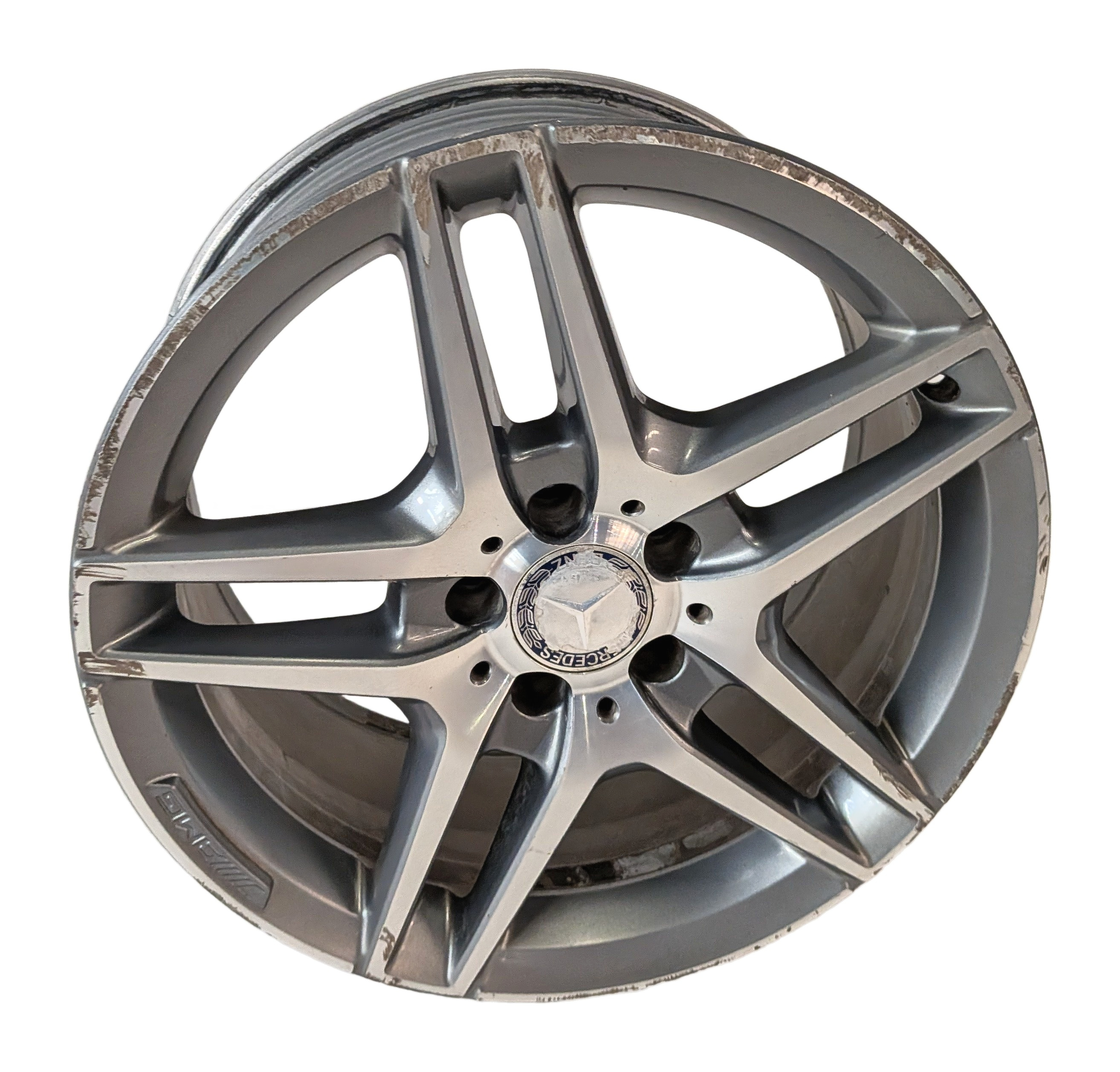 14-16 MERCEDES E350 E400 E550 (A207 C207 W207) 18x8.5 - 10-SPOKE AMG WHEEL RIM — exact item pictured