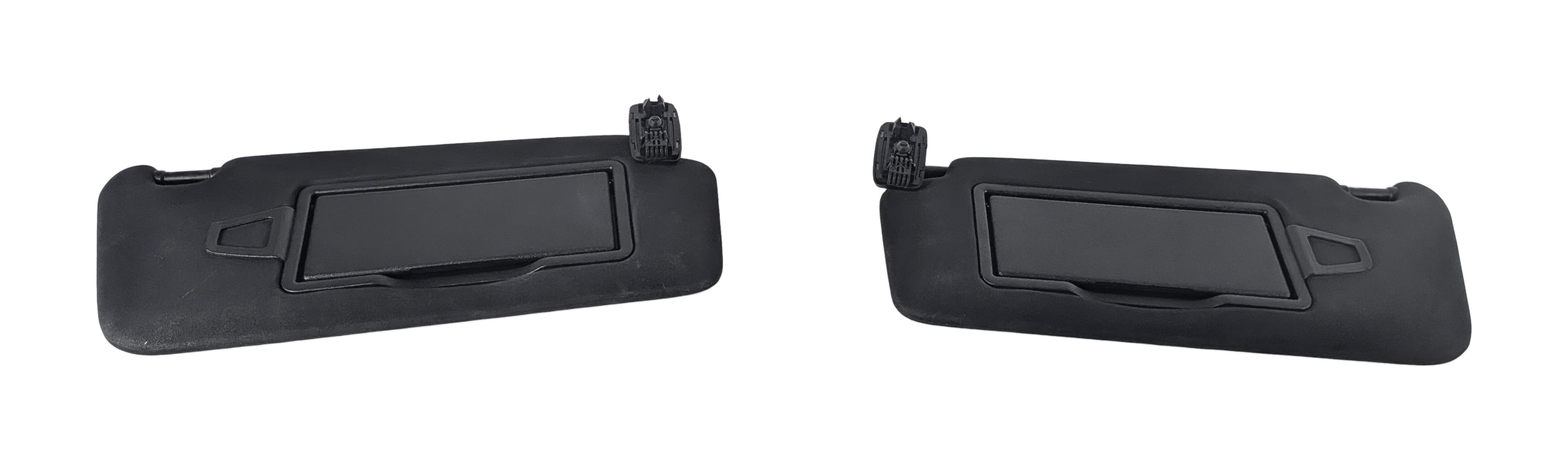 10-17 MERCEDES C250 C350 E350 E400 E550 (C204 C207) FRONT SUNVISOR SET-2 (Black) — exact item pictured