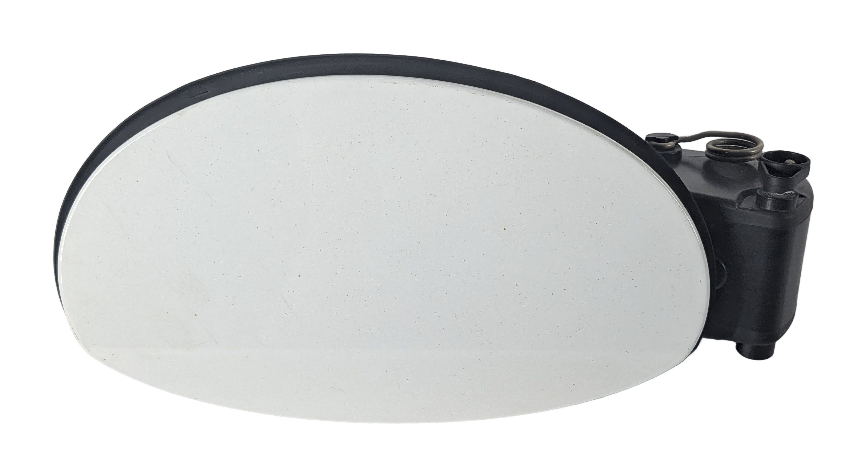 10-17 MERCEDES E-CLASS W207 COUPE CONV FUEL TANK DOOR LID w/HOUSING(White) — exact item pictured
