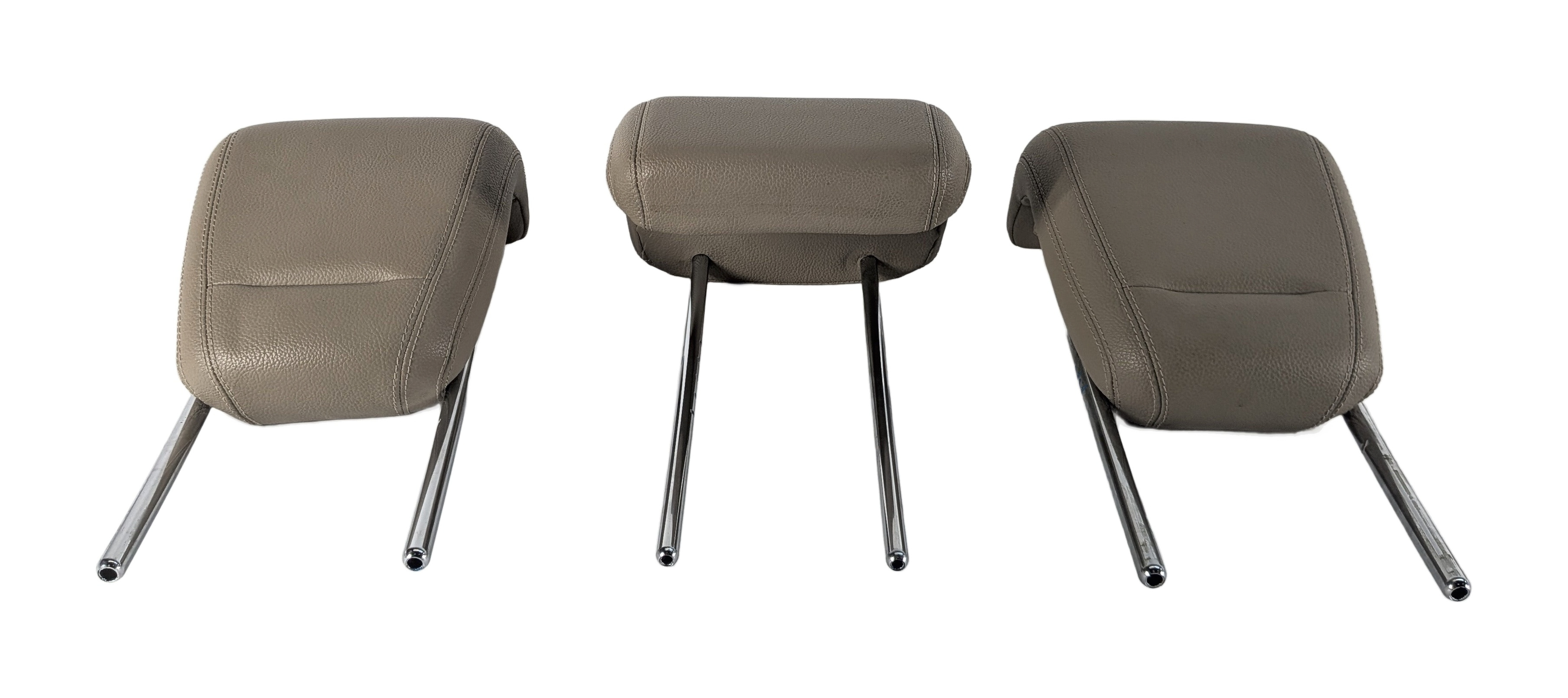 12-15 MERCEDES ML-CLASS (W166) REAR LEFT CENTER RIGHT SEAT HEADREST SET (Beige) — exact item pictured