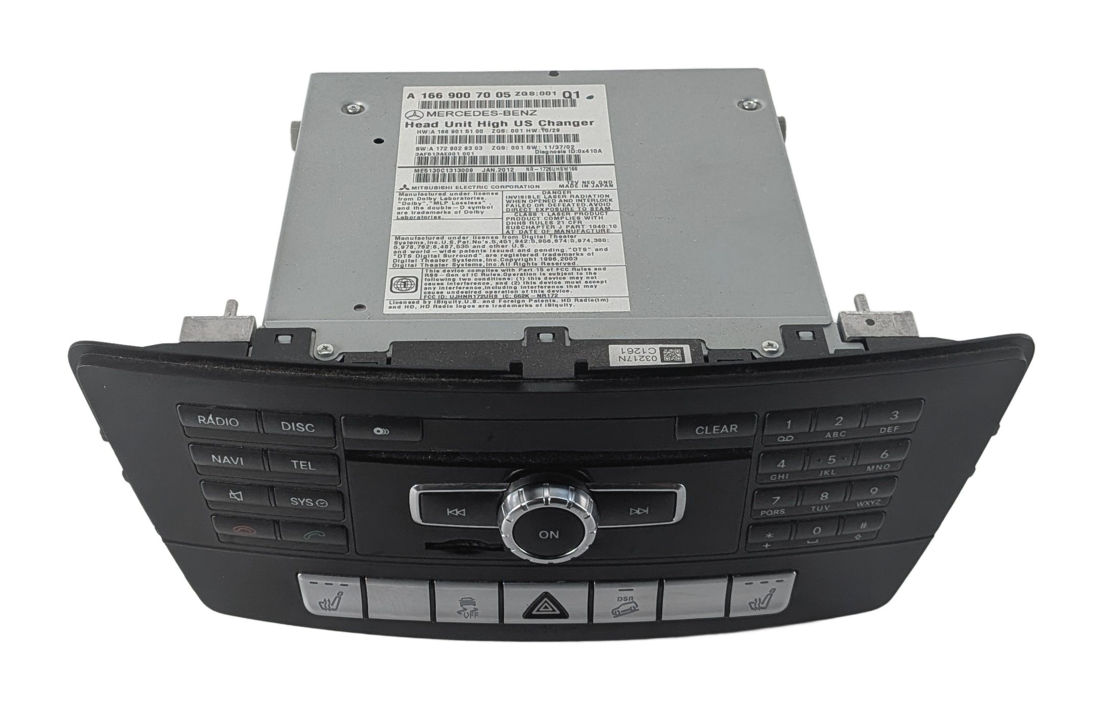 2012 MERCEDES ML350 ML550 ML63 AMG (W166) RADIO STEREO GPS NAVIGATION RECEIVER — exact item pictured