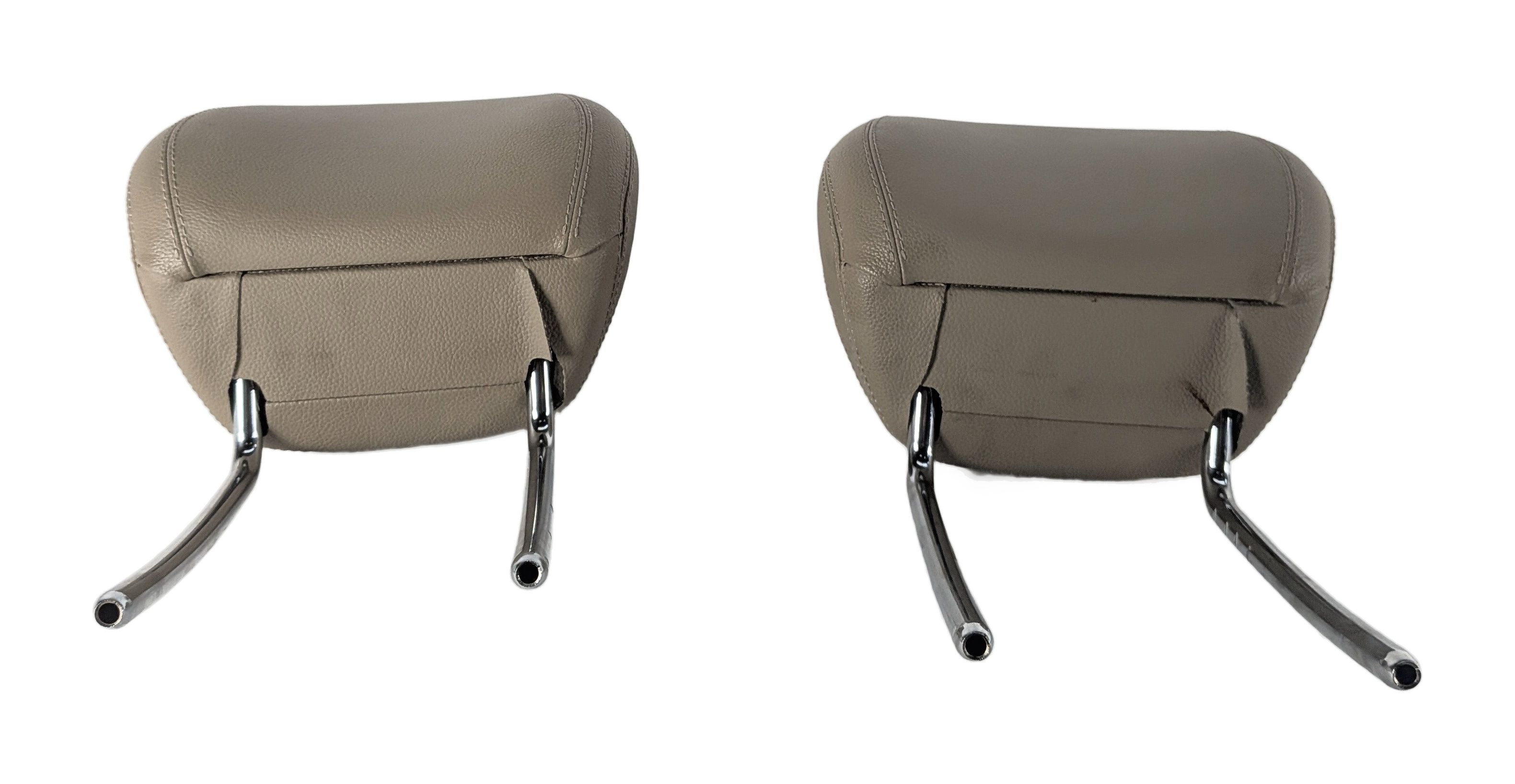 12-13 MERCEDES ML GL (X166 W166) FRONT LEFT & RIGHT SEAT HEADREST SET (BEIGE) — exact item pictured